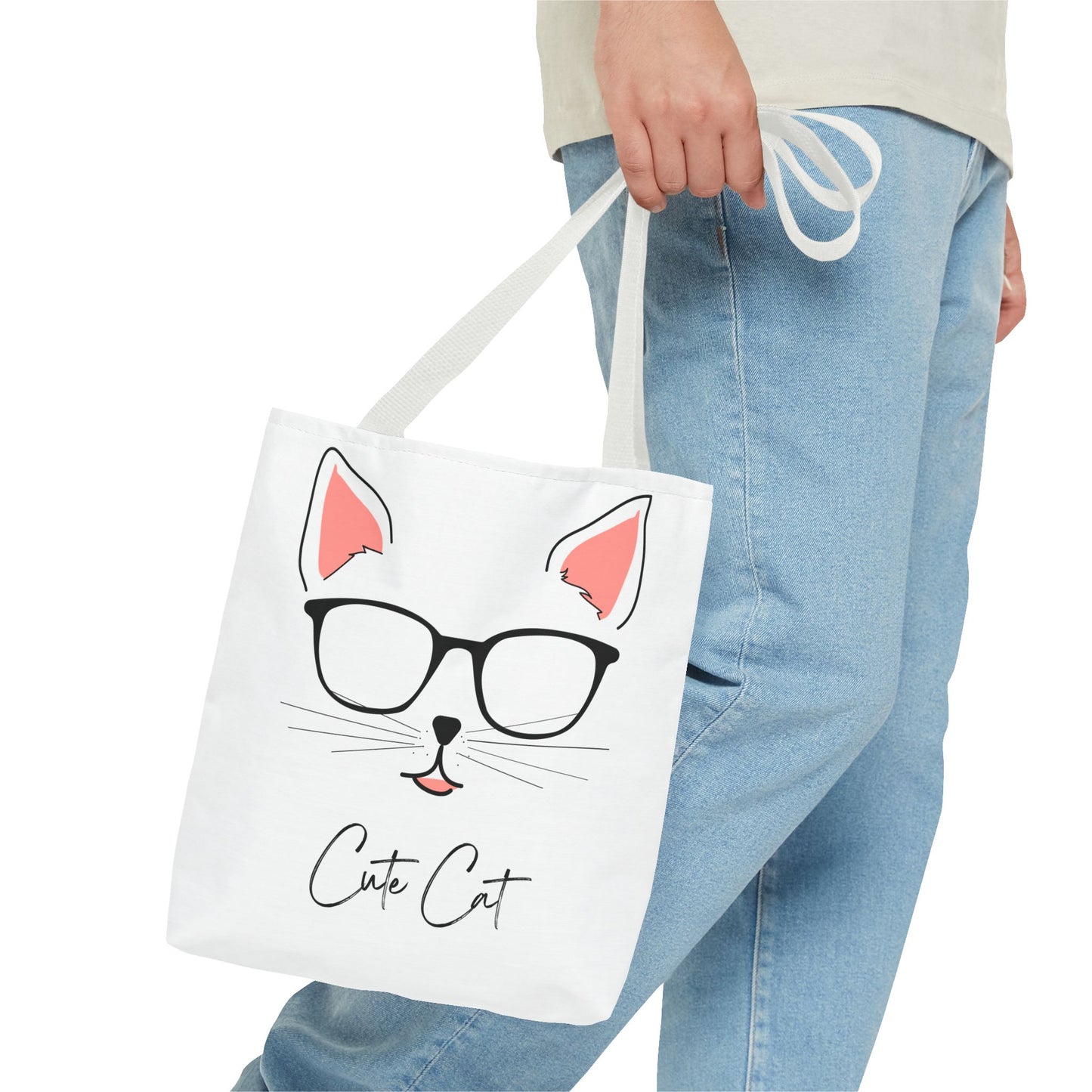 Cute Cat Tote Bag – Eco-Friendly Gift for Cat Lovers