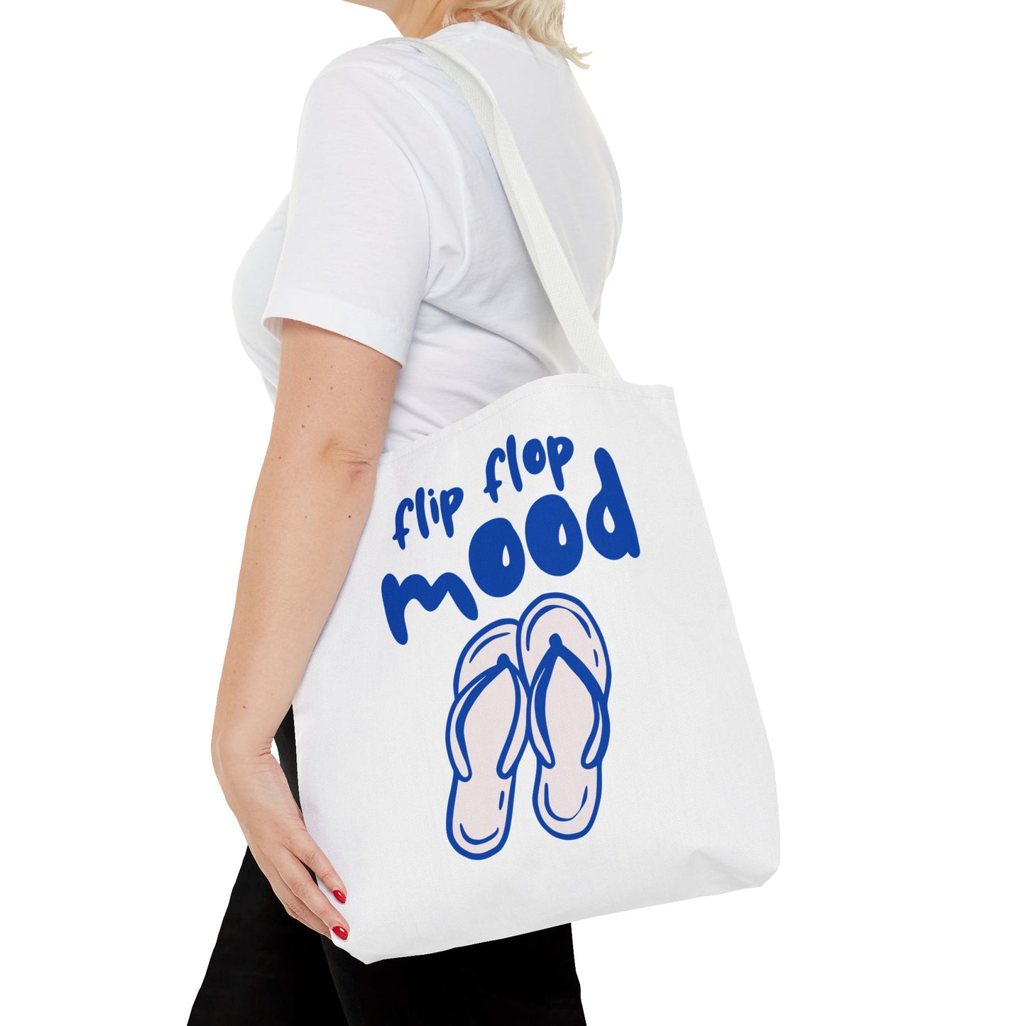 Fun Flip Flop Mood Tote Bag – Beach Days & Summer Vacation Gift