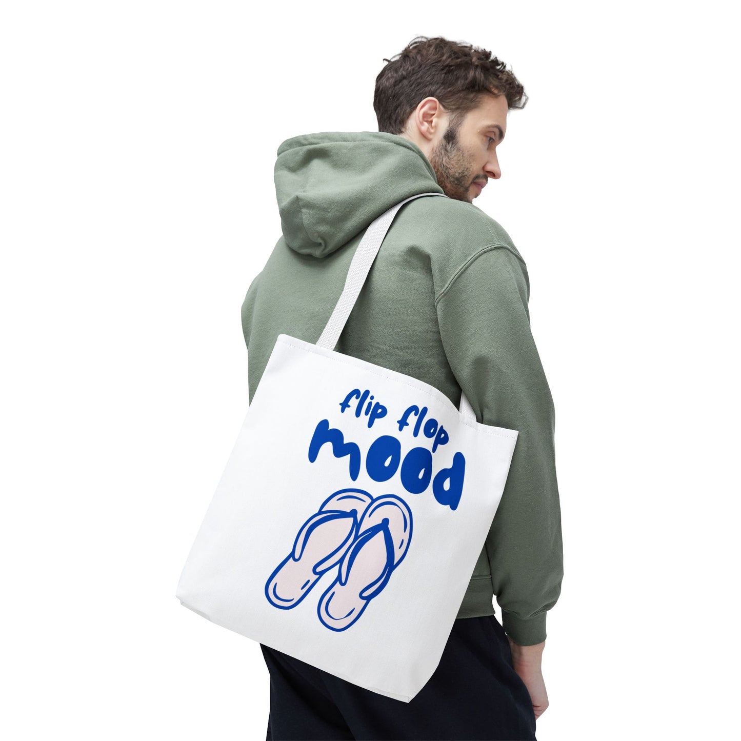 Fun Flip Flop Mood Tote Bag – Beach Days & Summer Vacation Gift