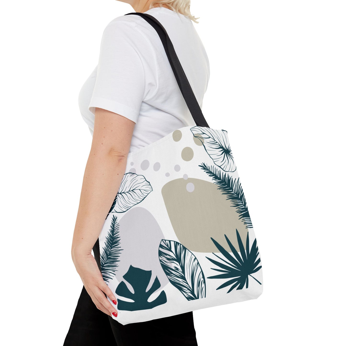 Chic Botanical Tote Bag – Floral Eco-Friendly Everyday Carryall
