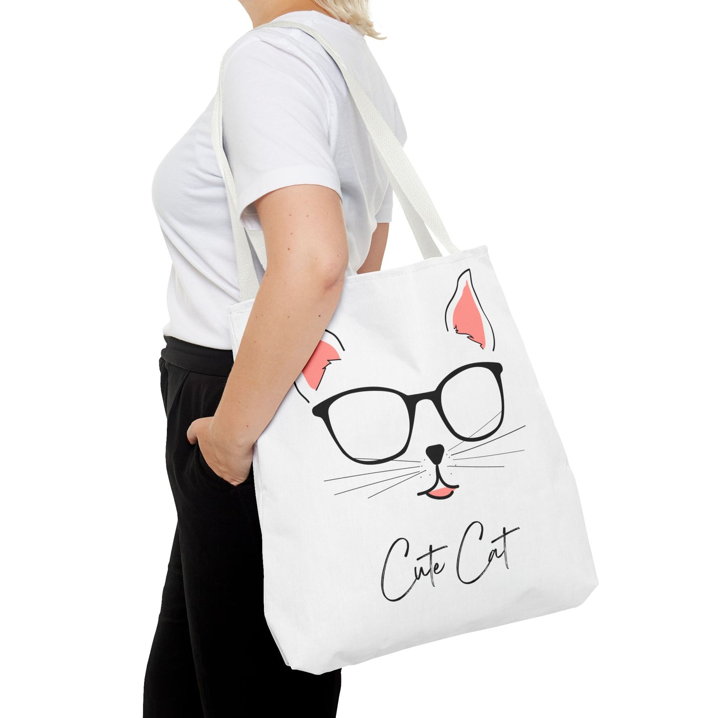 Cute Cat Tote Bag – Eco-Friendly Gift for Cat Lovers