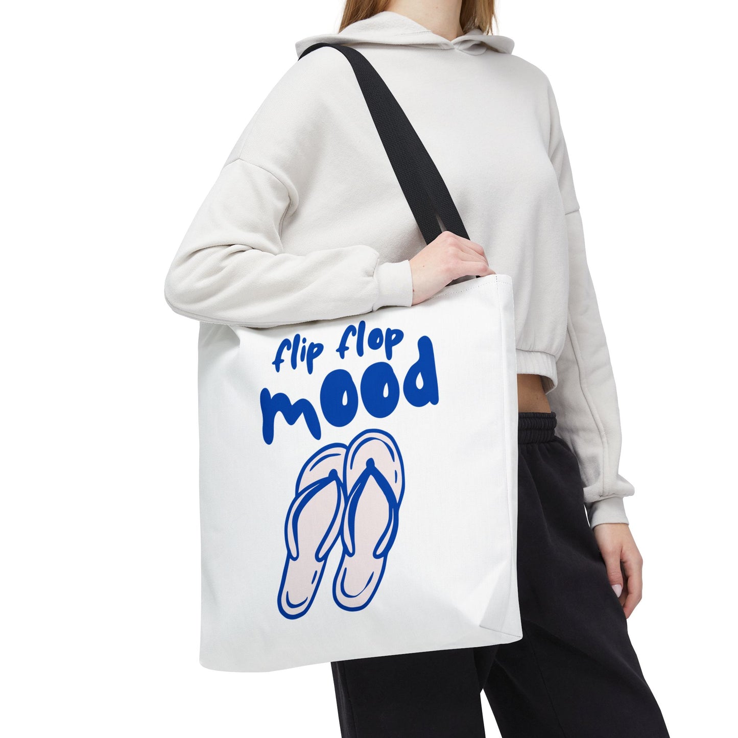 Fun Flip Flop Mood Tote Bag – Beach Days & Summer Vacation Gift
