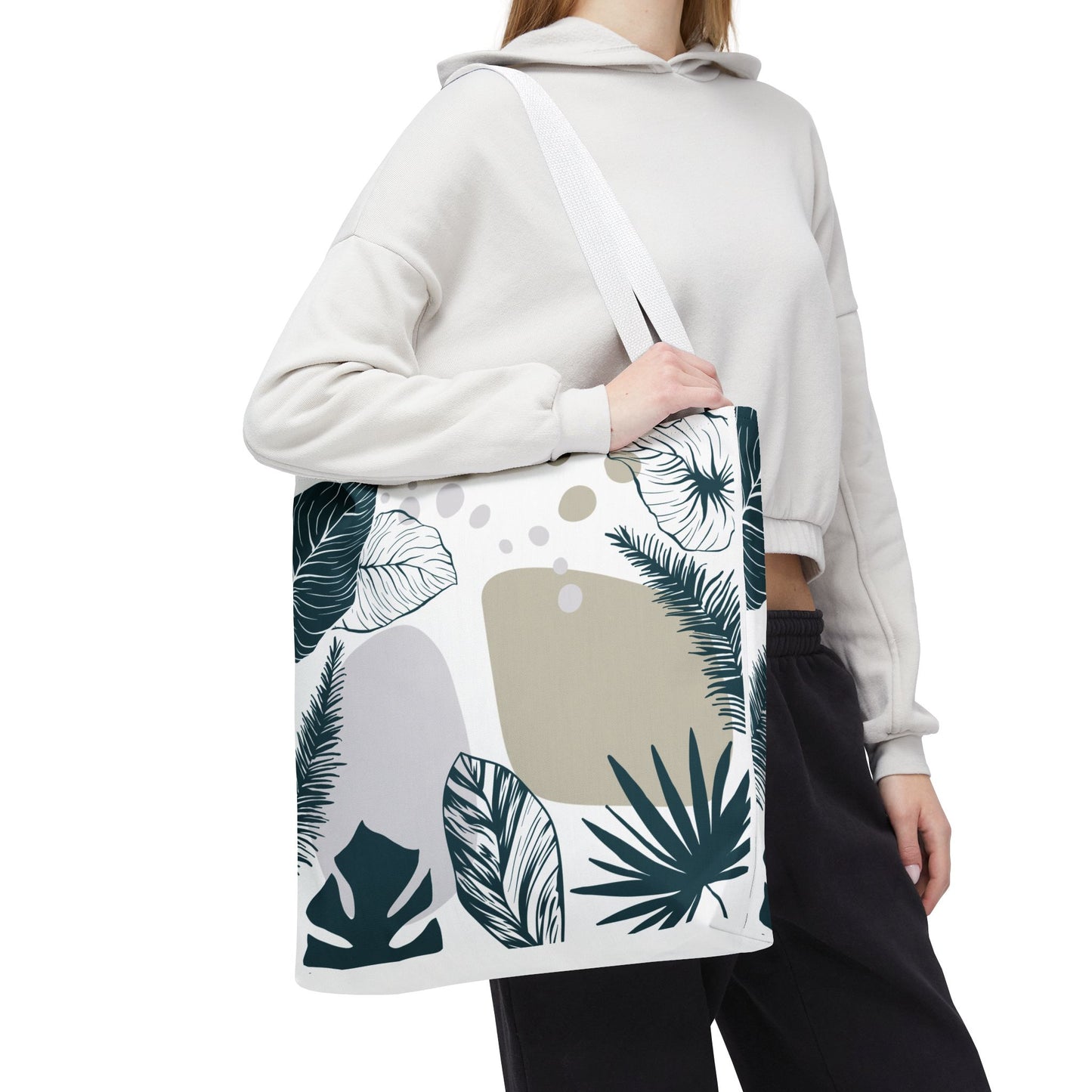 Chic Botanical Tote Bag – Floral Eco-Friendly Everyday Carryall