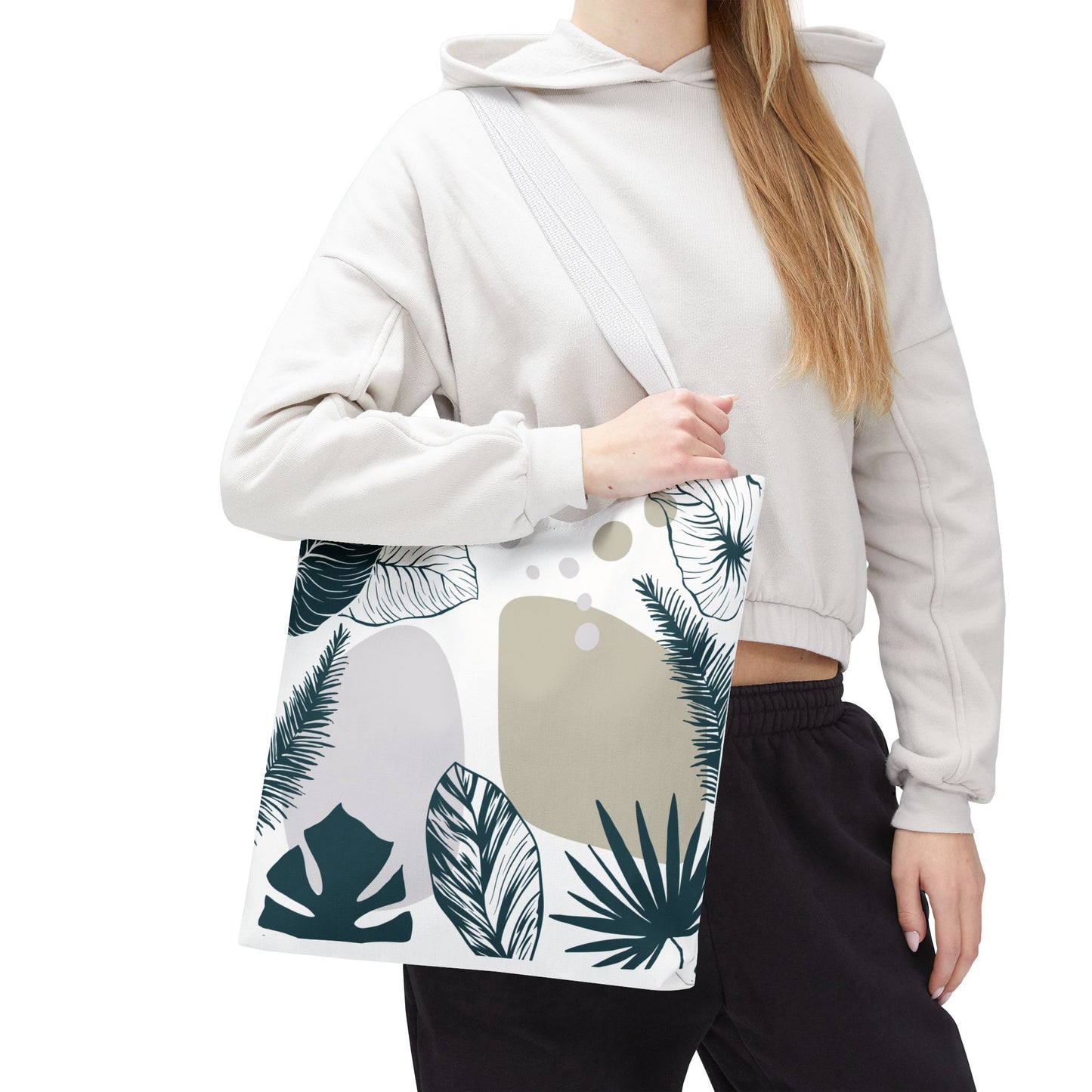 Chic Botanical Tote Bag – Floral Eco-Friendly Everyday Carryall