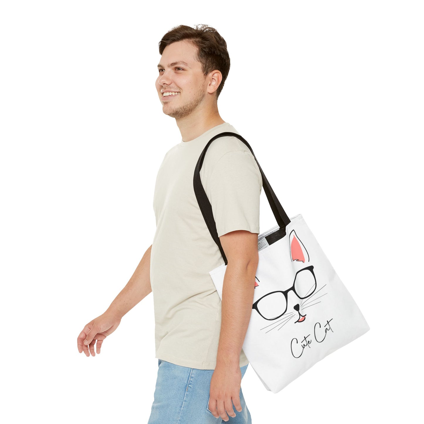 Cute Cat Tote Bag – Eco-Friendly Gift for Cat Lovers