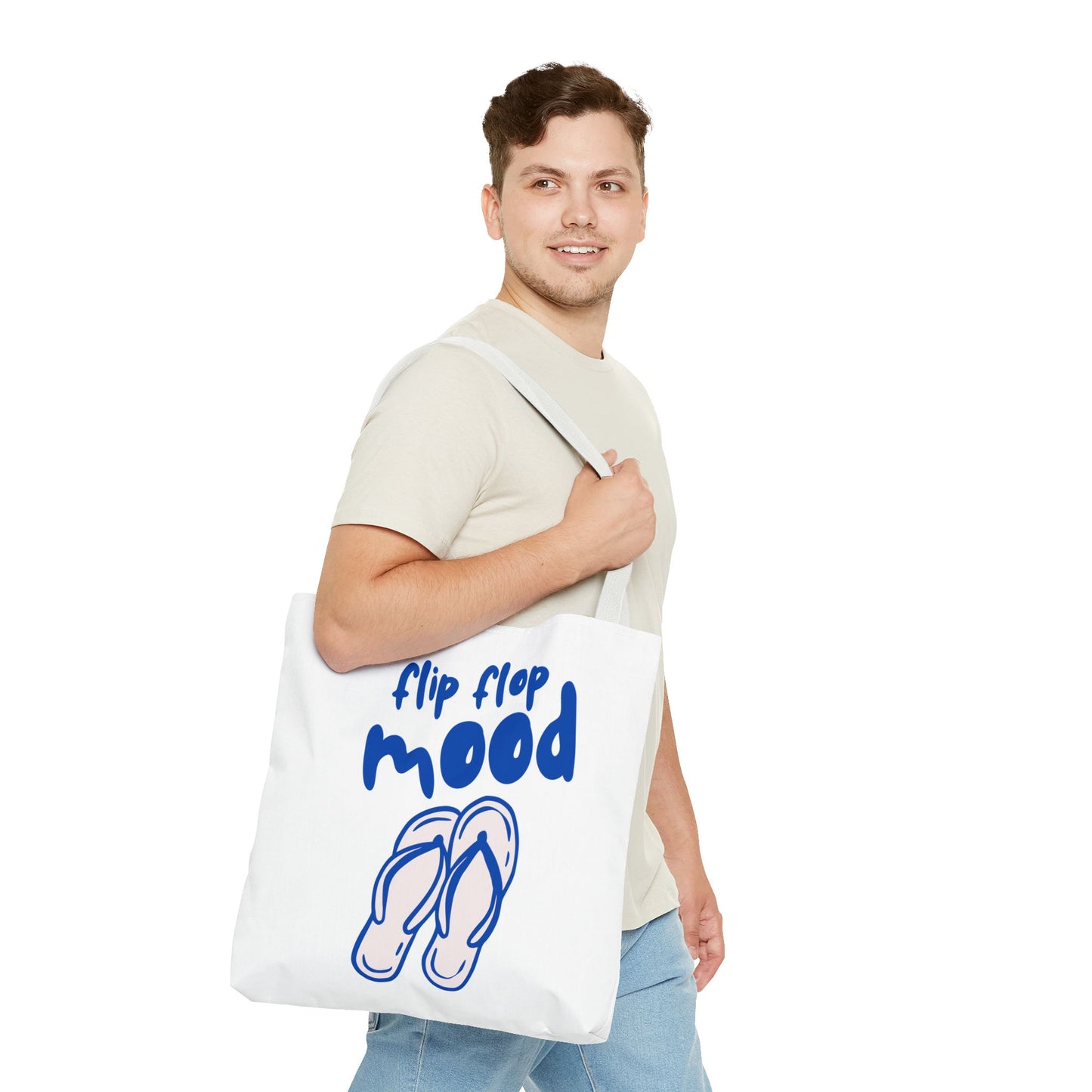 Fun Flip Flop Mood Tote Bag – Beach Days & Summer Vacation Gift