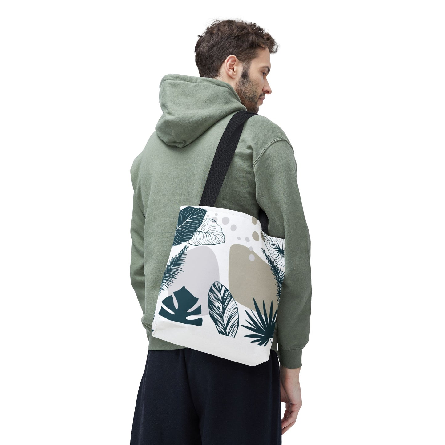 Chic Botanical Tote Bag – Floral Eco-Friendly Everyday Carryall