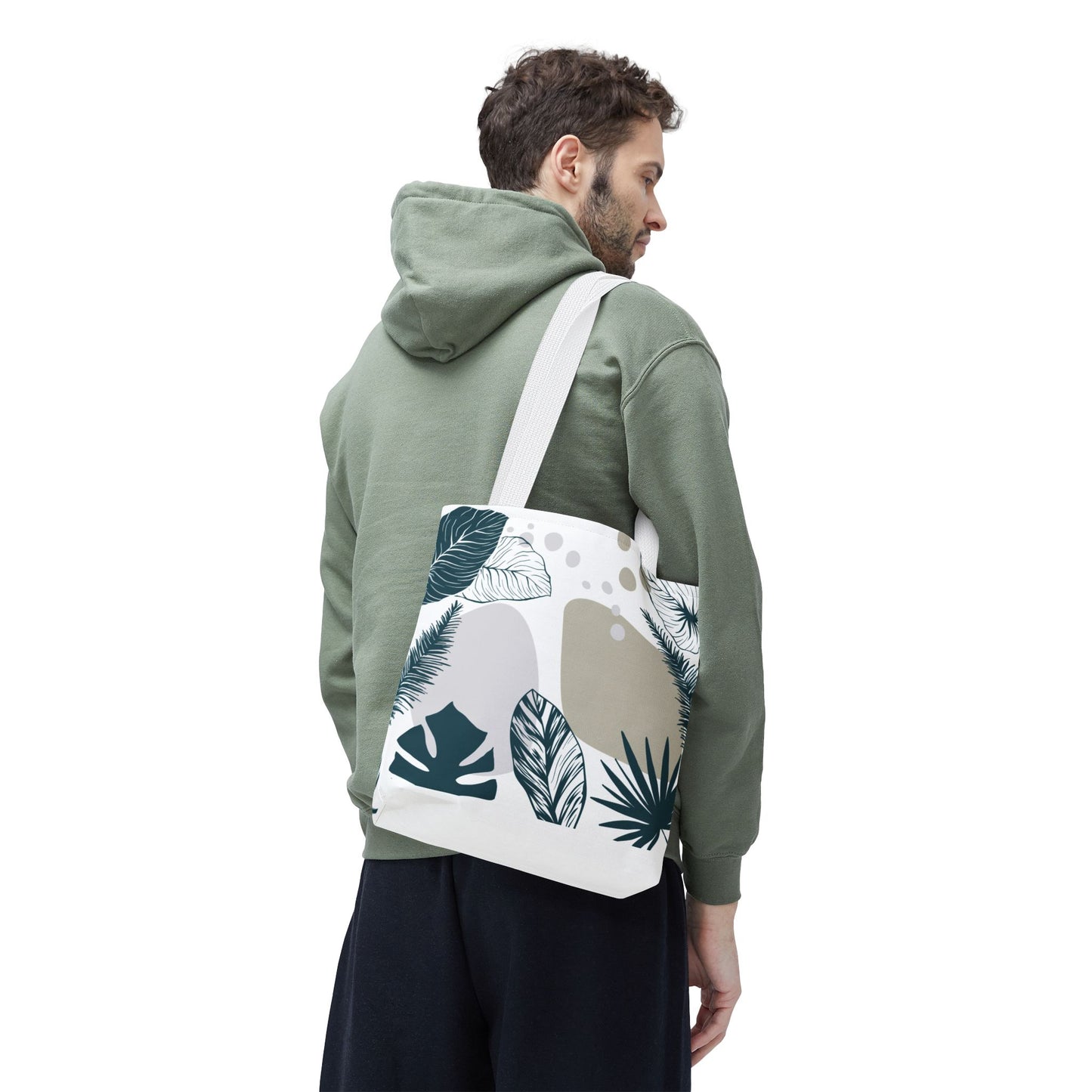 Chic Botanical Tote Bag – Floral Eco-Friendly Everyday Carryall