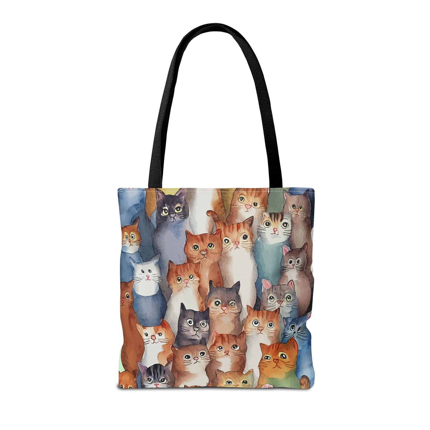 Cat Lovers Tote Bag – All-Over Print with Cute Cat Art, Unique Pet Lover Gift, Stylish Eco-Friendly Shopping Bag