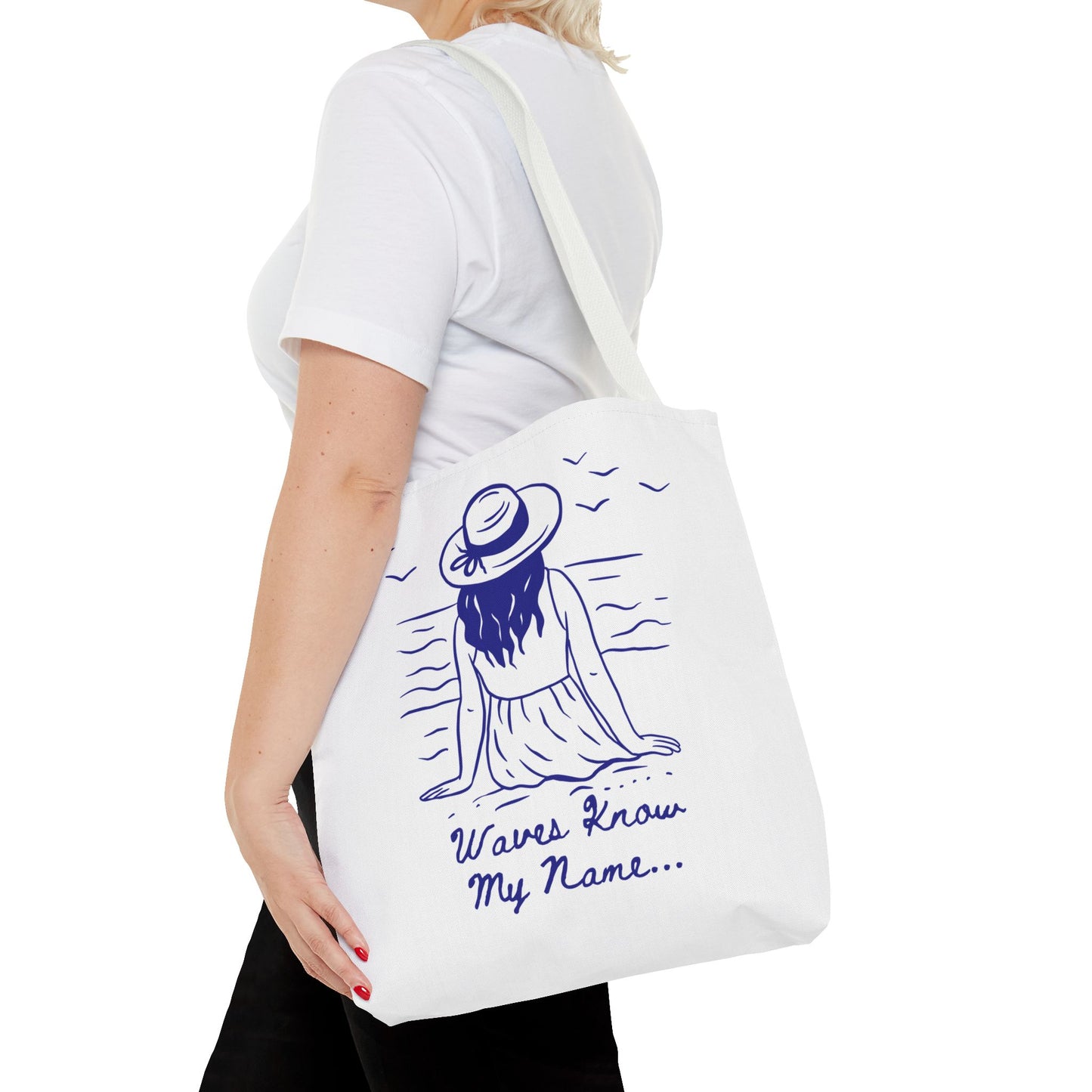 Beach Vibes Tote Bag – Summer Travel, Grocery & Gift Bag