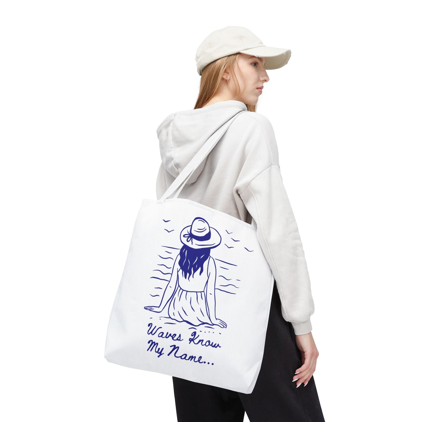 Beach Vibes Tote Bag – Summer Travel, Grocery & Gift Bag
