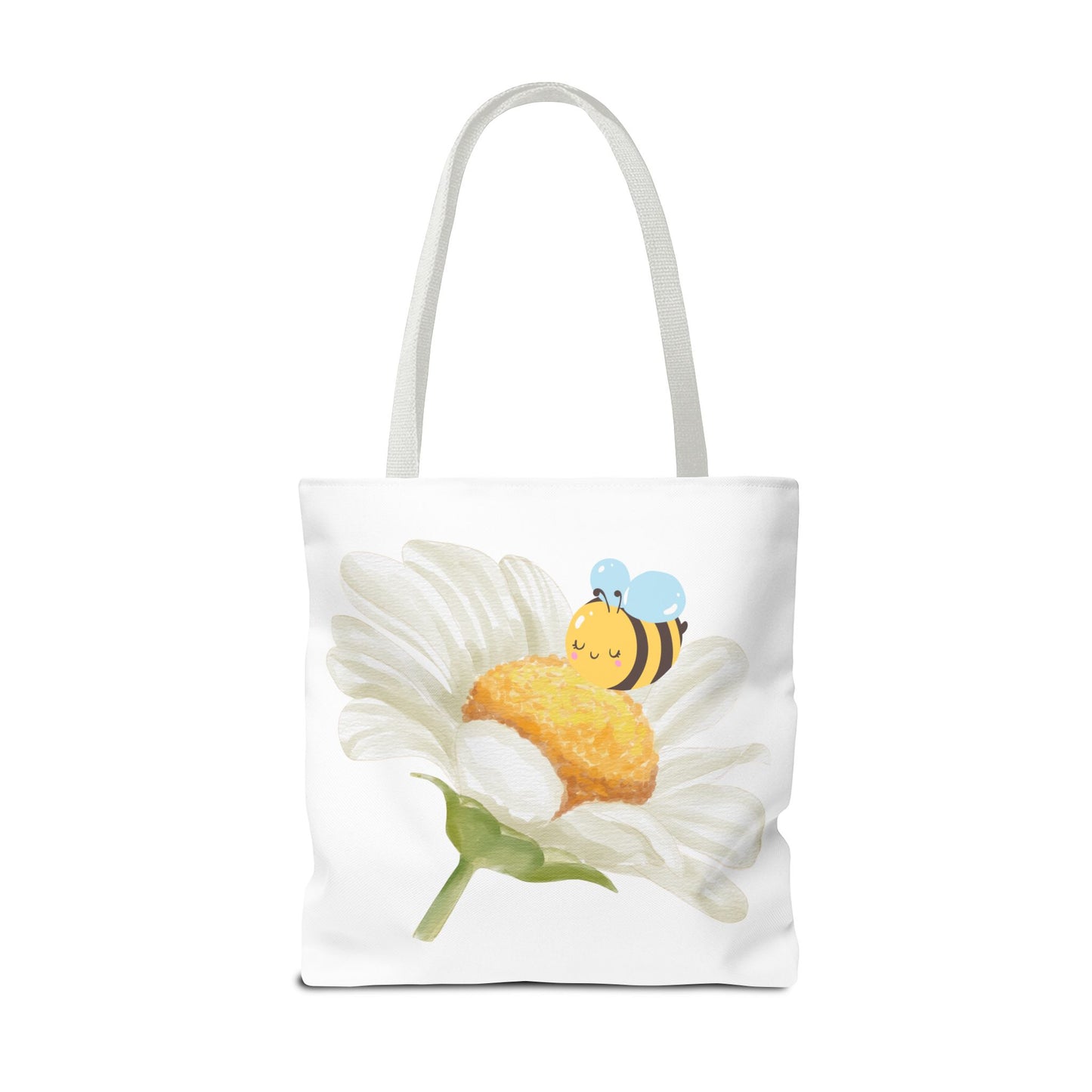 Floral Tote Bag with Bees – Eco-Friendly Reusable Grocery Gift