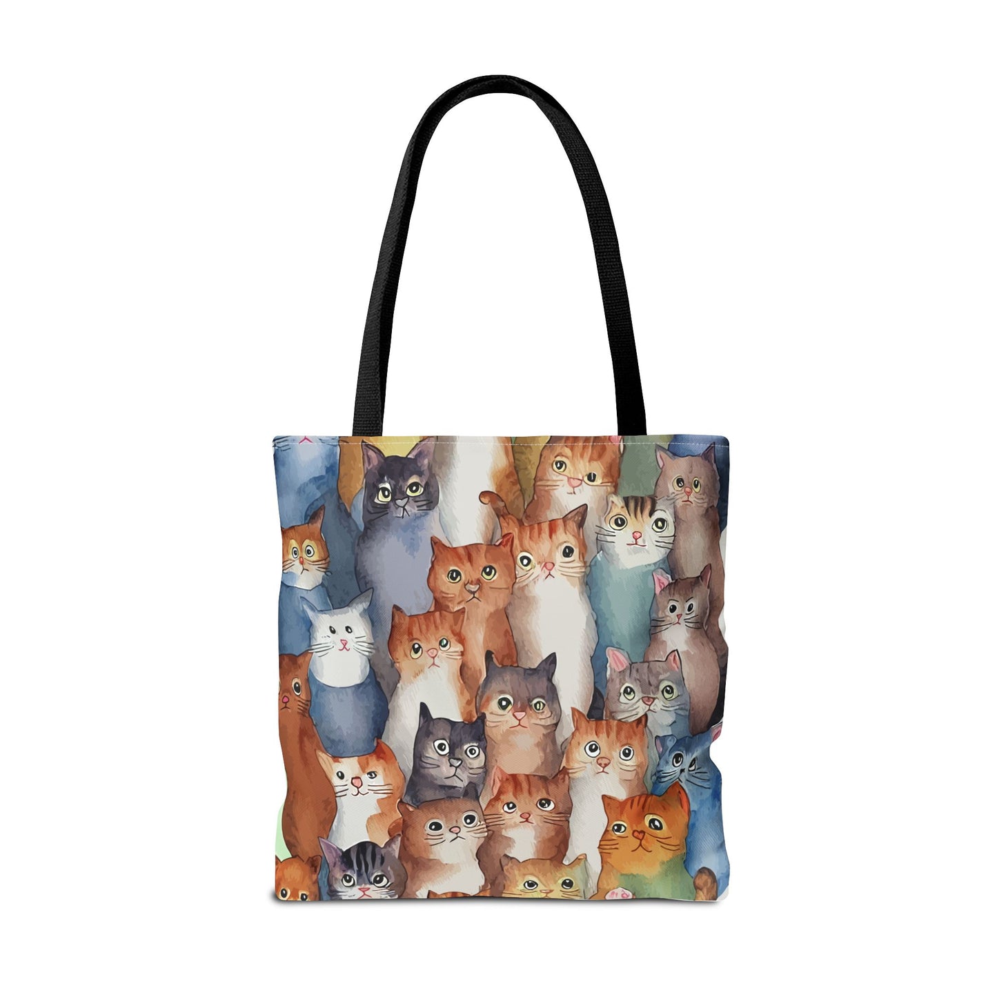 Cat Lovers Tote Bag – All-Over Print with Cute Cat Art, Unique Pet Lover Gift, Stylish Eco-Friendly Shopping Bag