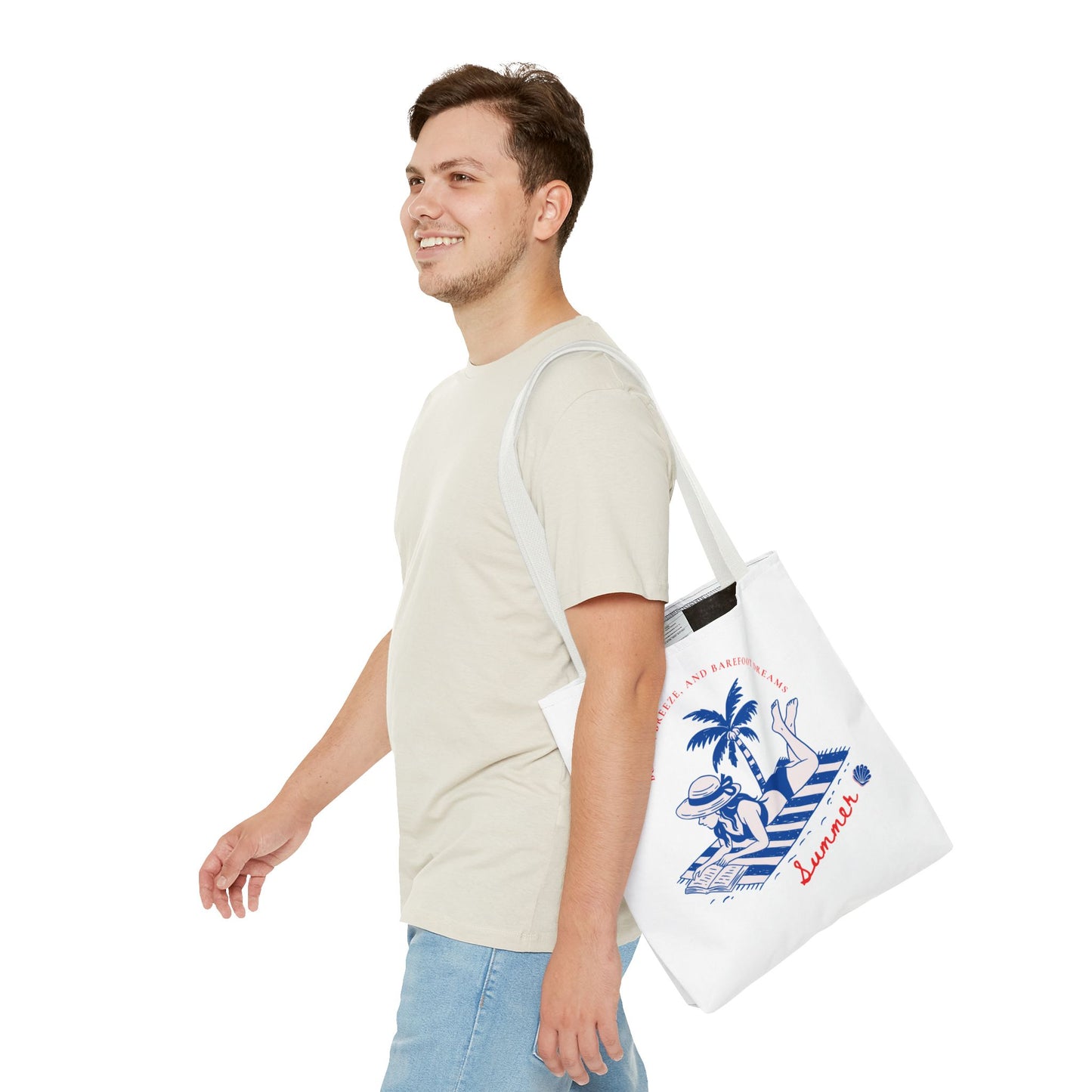 Summer Vibes Tote Bag – Eco-Friendly Vacation & Travel Essential