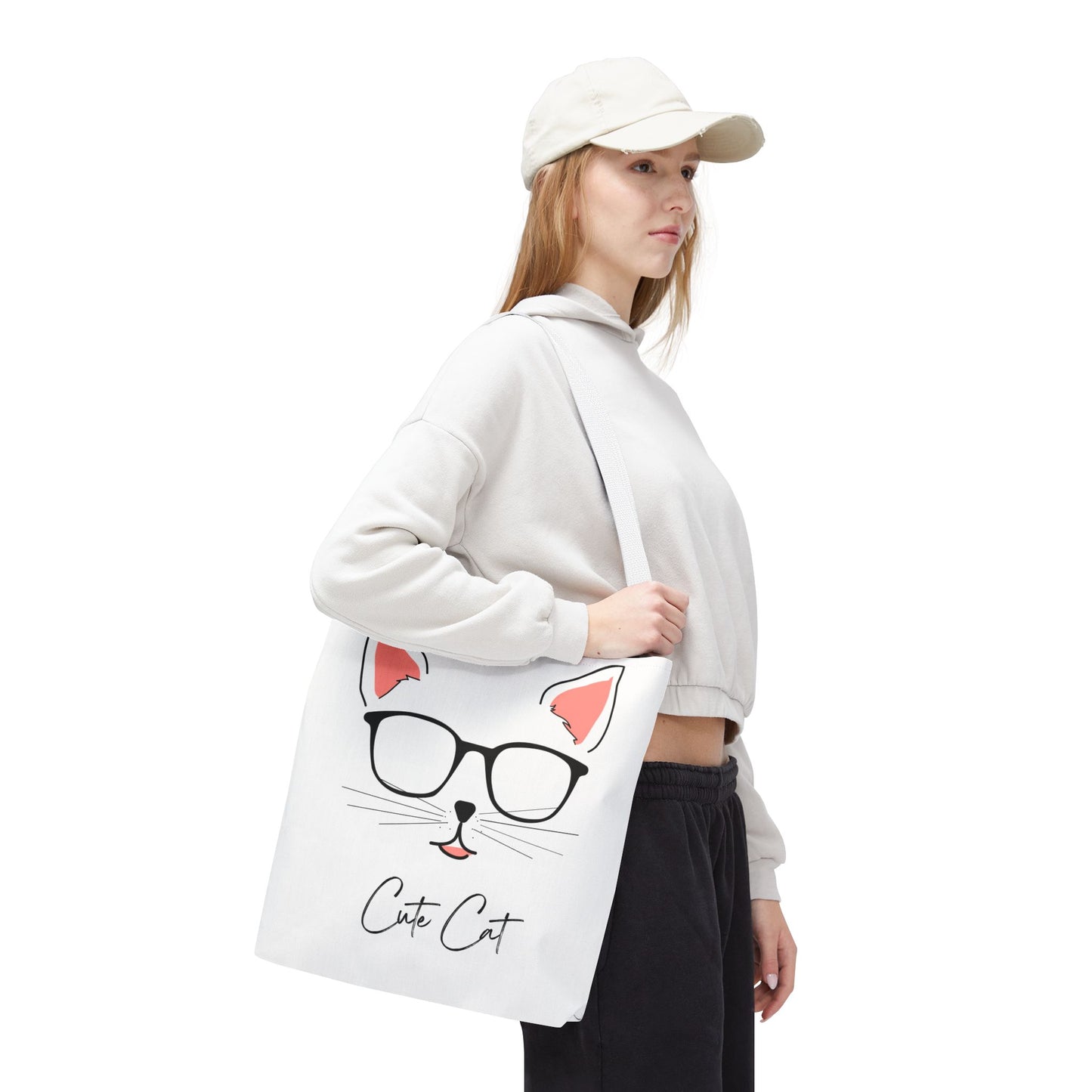 Cute Cat Tote Bag – Eco-Friendly Gift for Cat Lovers