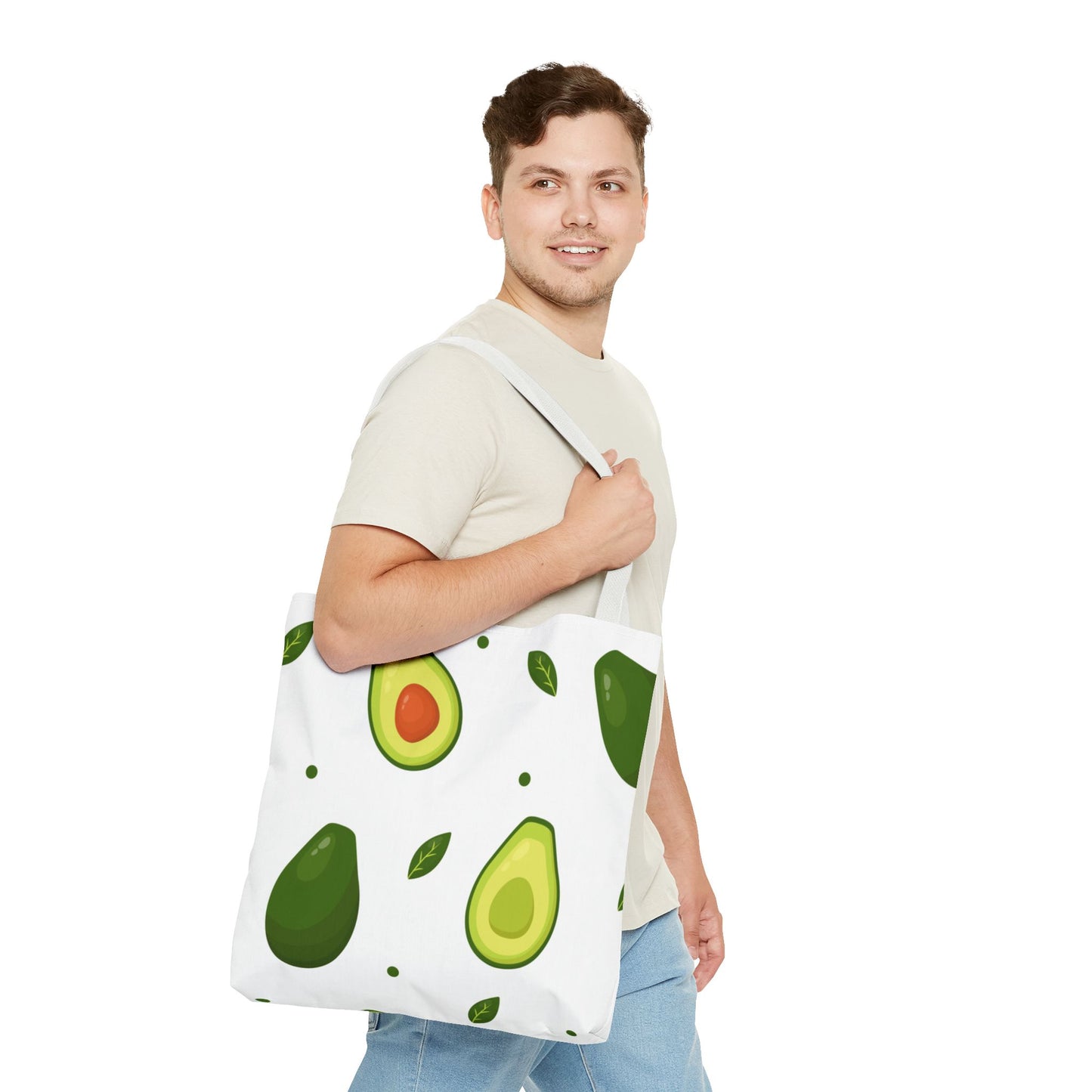 Avocado Pattern Tote Bag – Eco-Friendly Reusable Shopper