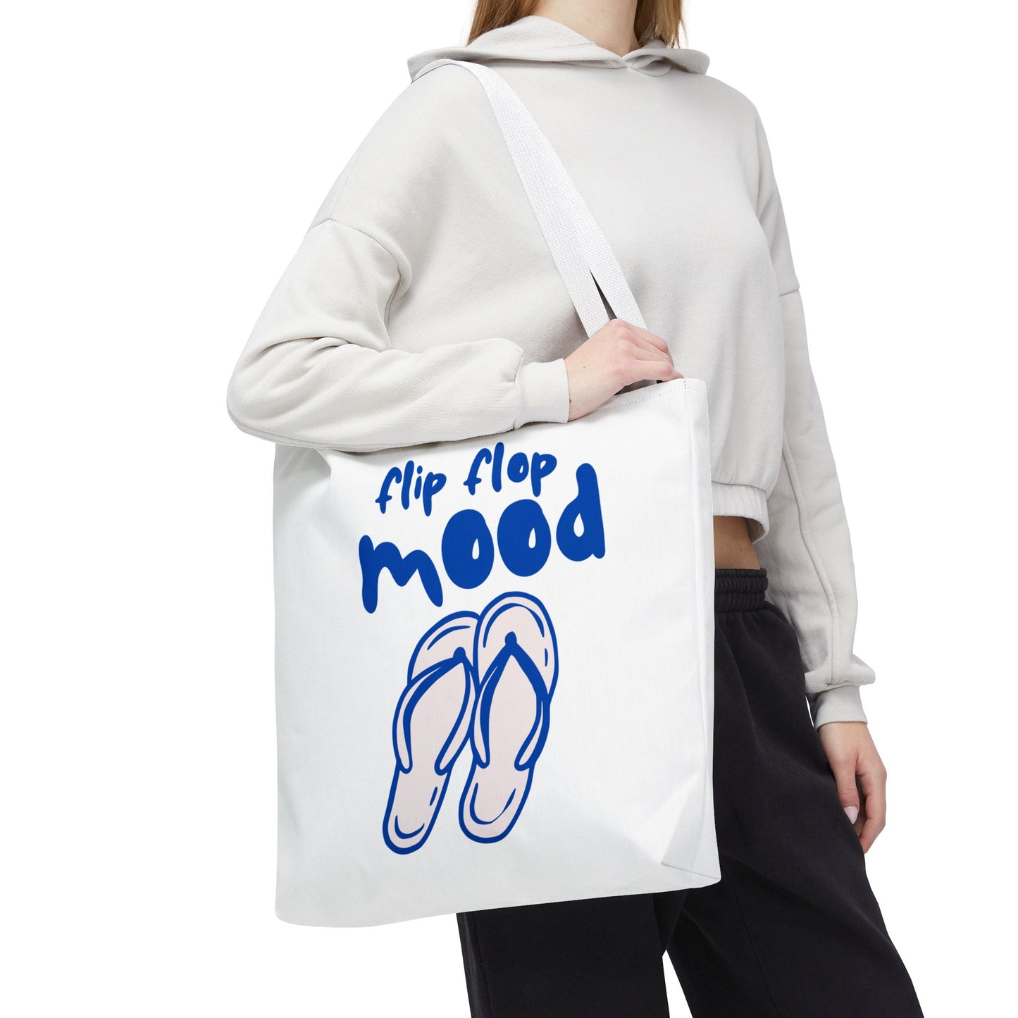 Fun Flip Flop Mood Tote Bag – Beach Days & Summer Vacation Gift