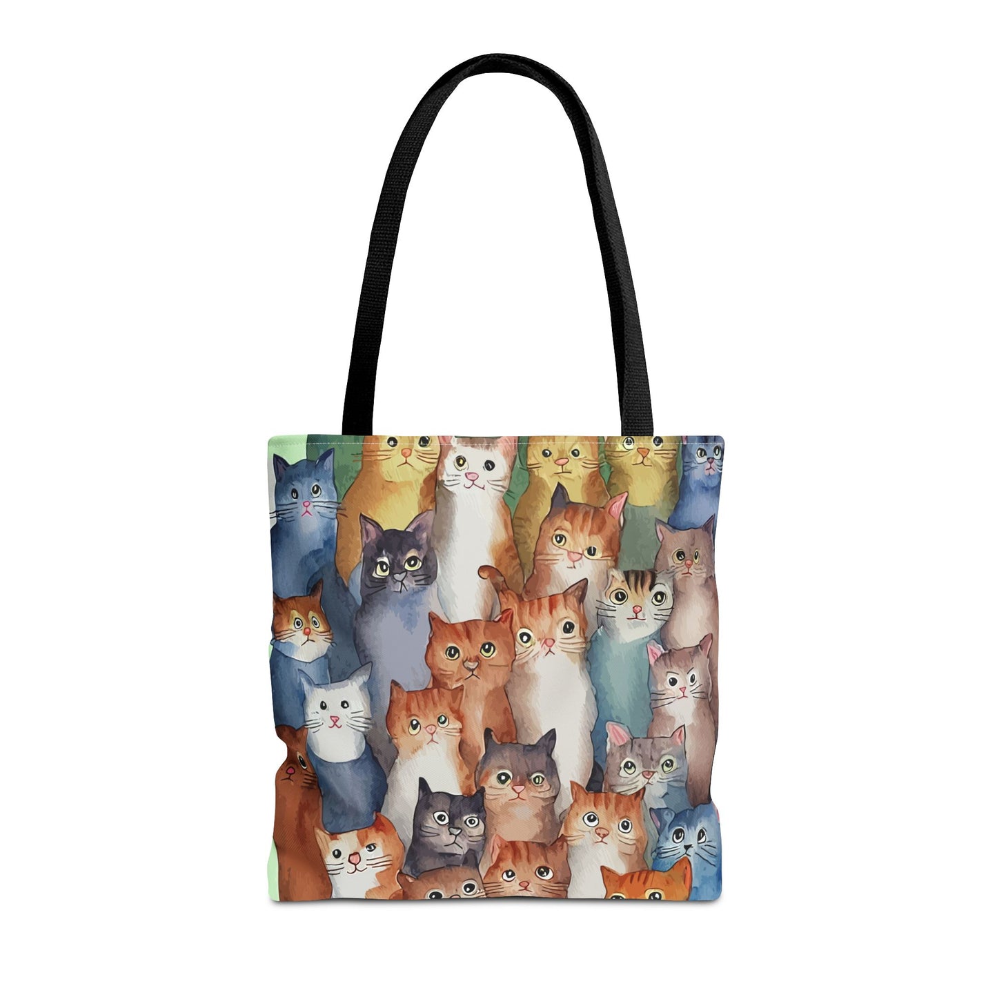 Cat Lovers Tote Bag – All-Over Print with Cute Cat Art, Unique Pet Lover Gift, Stylish Eco-Friendly Shopping Bag