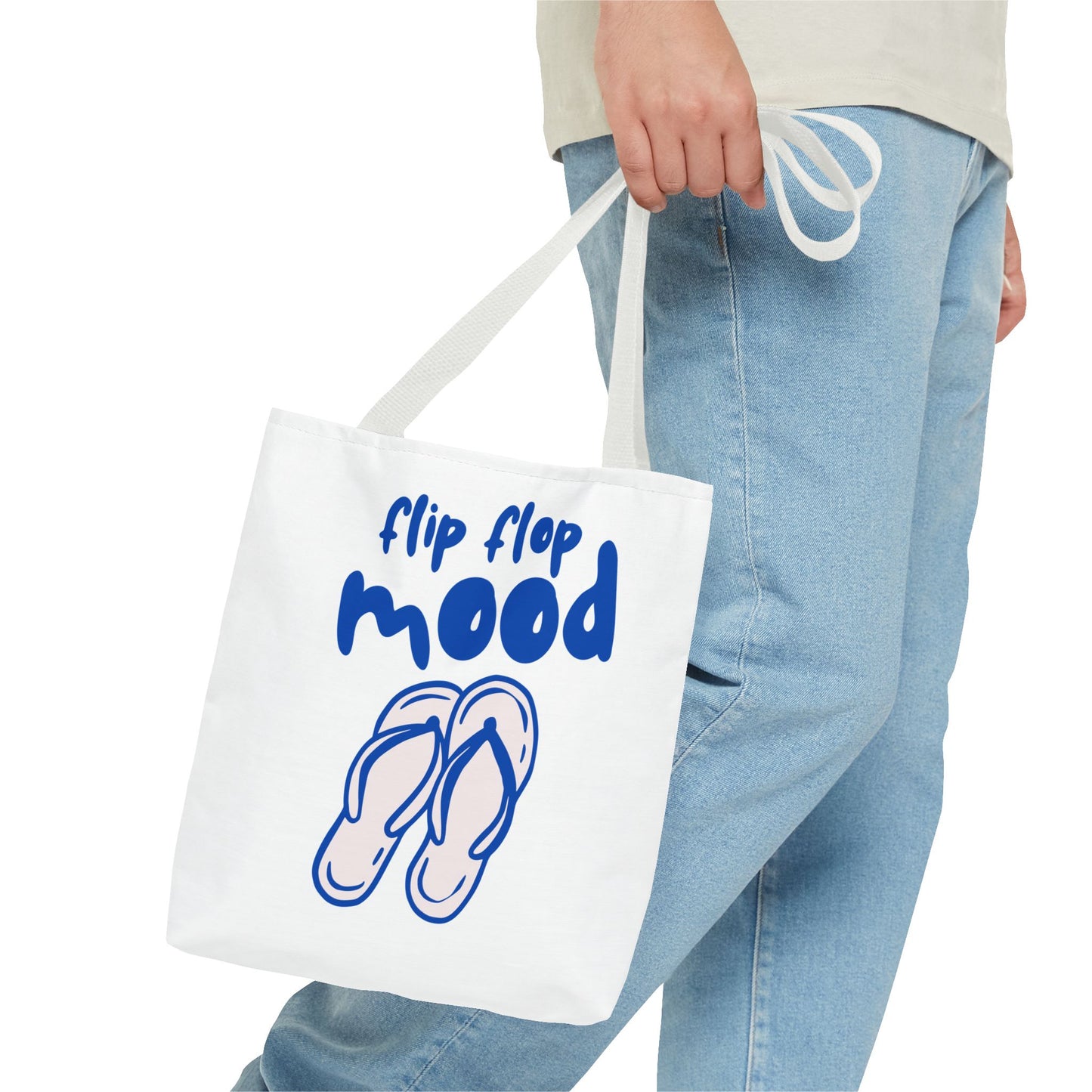 Fun Flip Flop Mood Tote Bag – Beach Days & Summer Vacation Gift