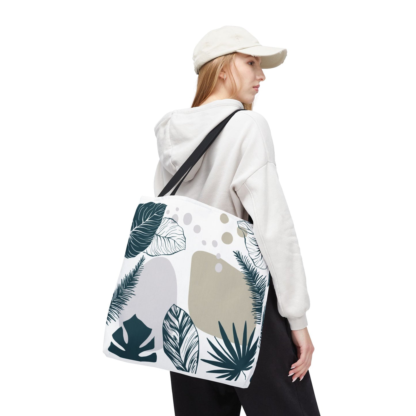 Chic Botanical Tote Bag – Floral Eco-Friendly Everyday Carryall