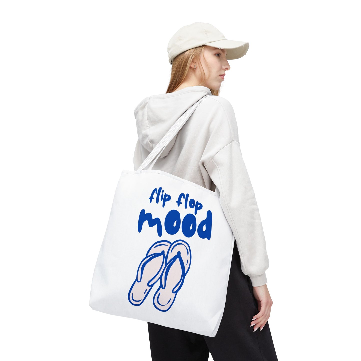 Fun Flip Flop Mood Tote Bag – Beach Days & Summer Vacation Gift