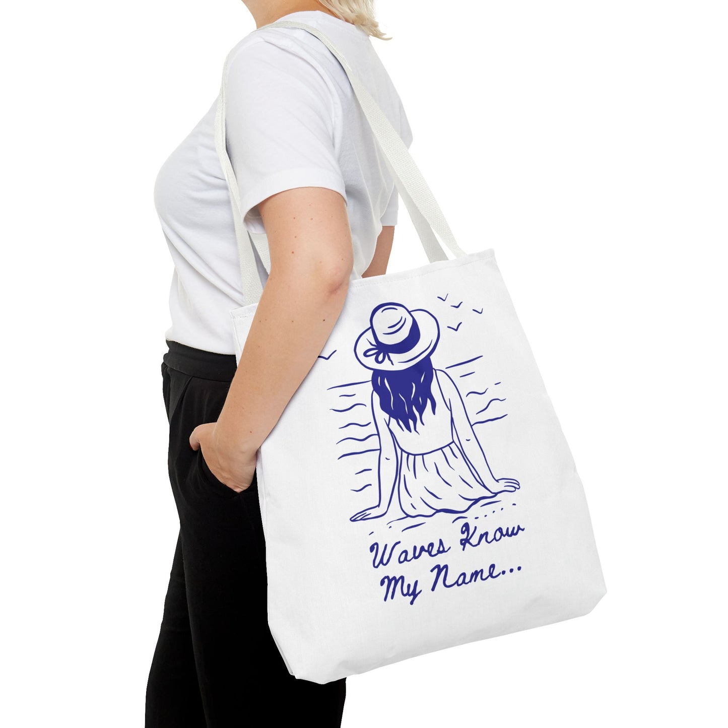 Beach Vibes Tote Bag – Summer Travel, Grocery & Gift Bag