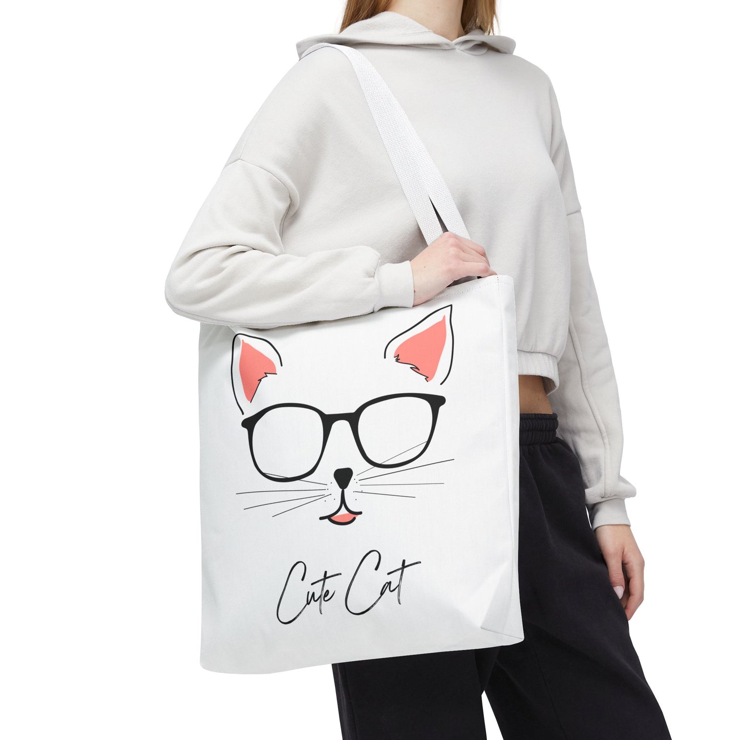 Cute Cat Tote Bag – Eco-Friendly Gift for Cat Lovers
