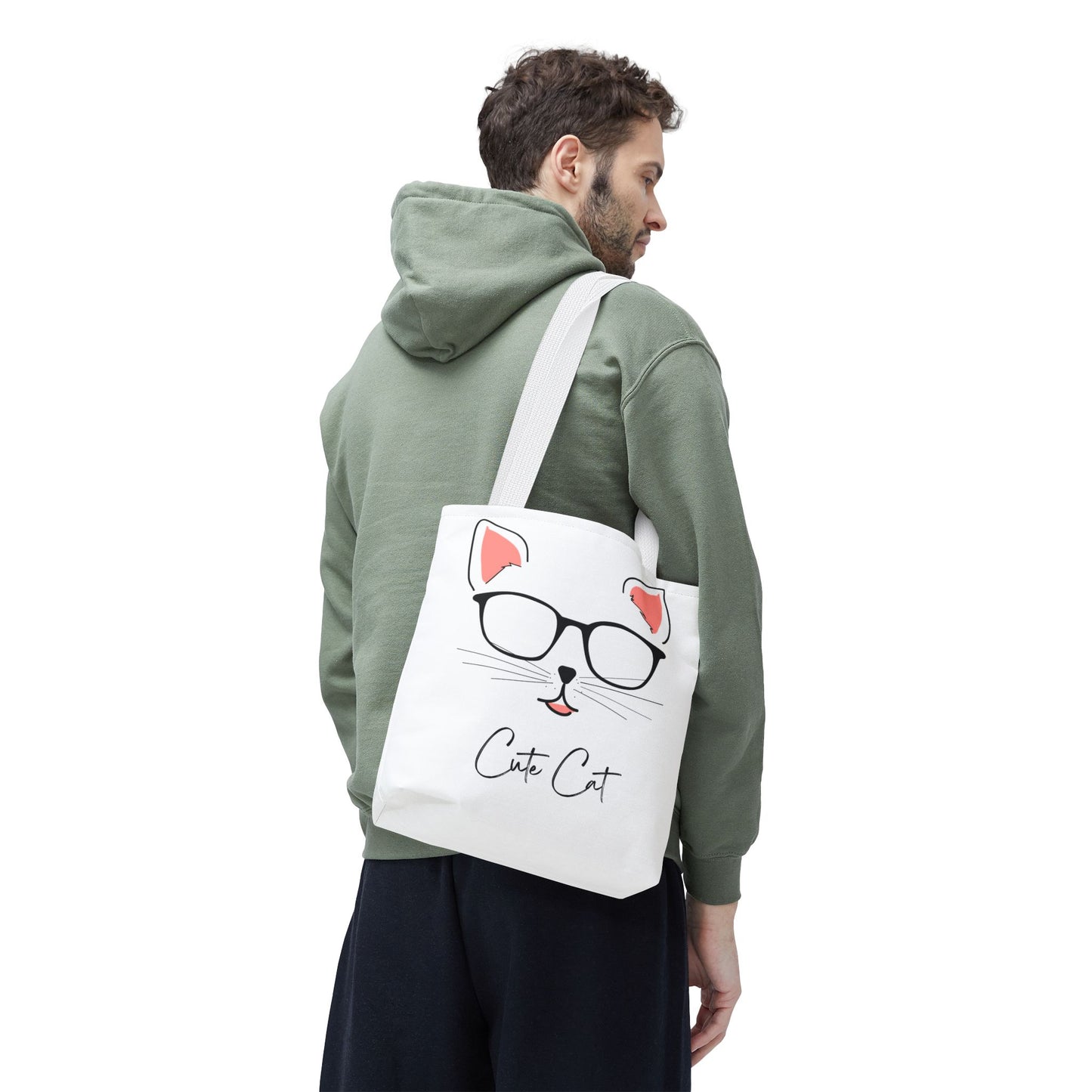 Cute Cat Tote Bag – Eco-Friendly Gift for Cat Lovers