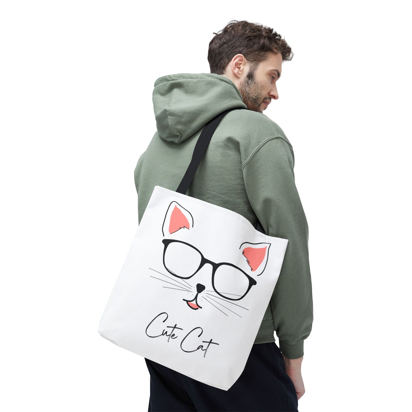 Cute Cat Tote Bag – Eco-Friendly Gift for Cat Lovers