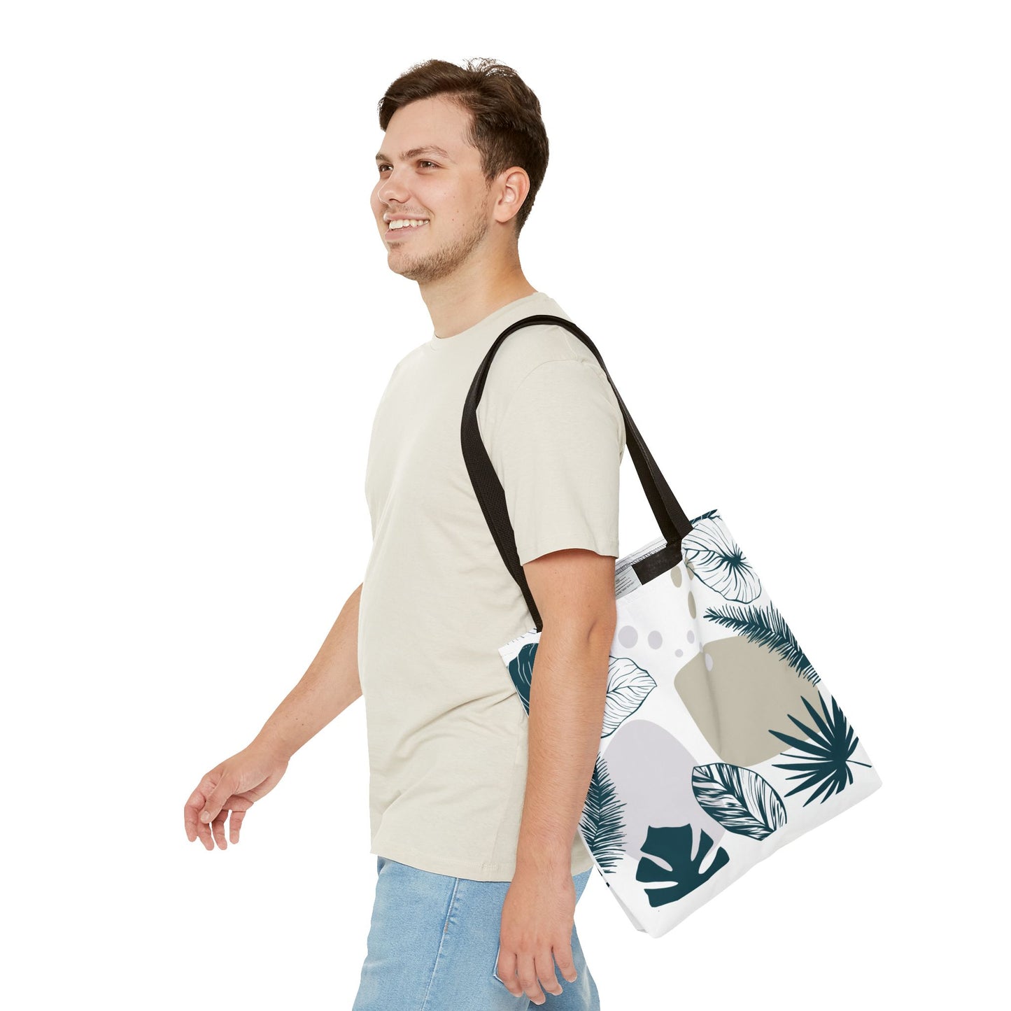 Chic Botanical Tote Bag – Floral Eco-Friendly Everyday Carryall