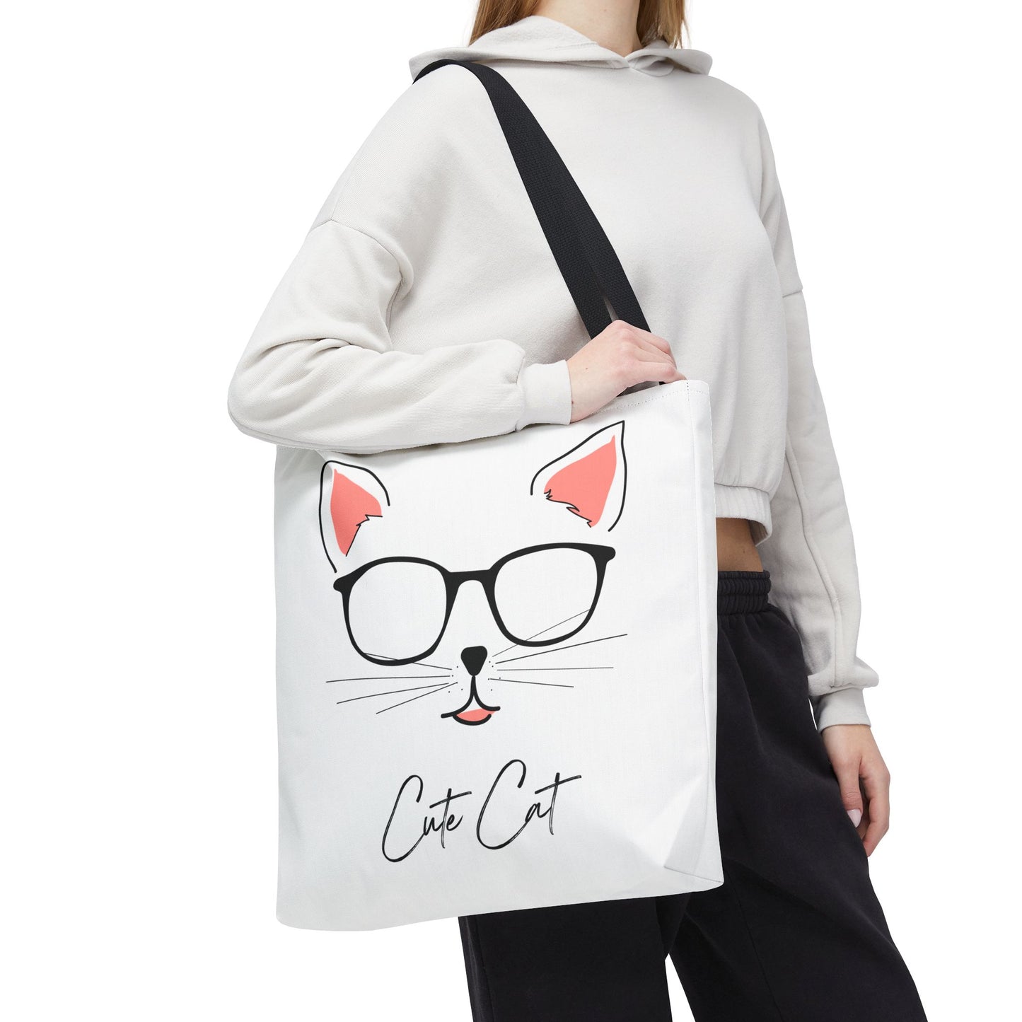 Cute Cat Tote Bag – Eco-Friendly Gift for Cat Lovers