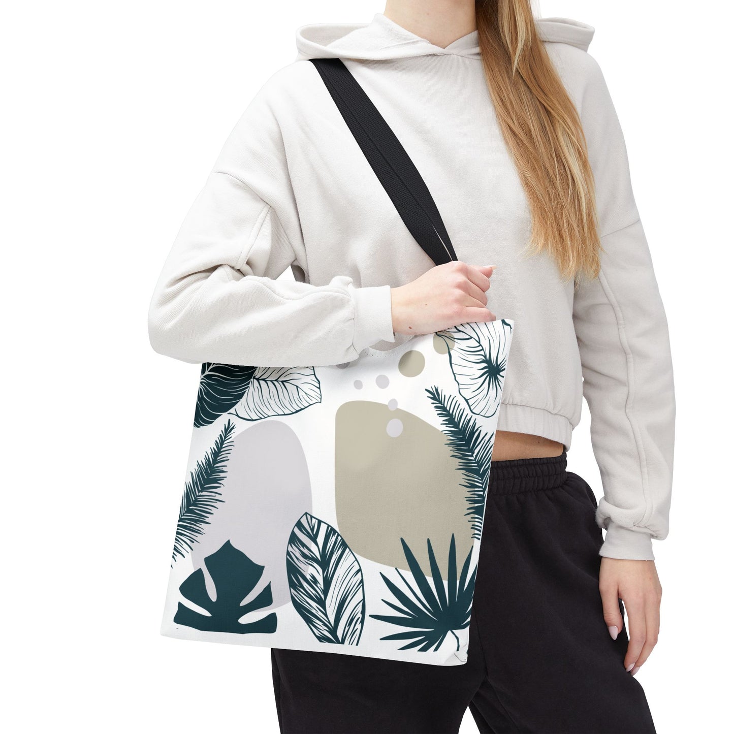 Chic Botanical Tote Bag – Floral Eco-Friendly Everyday Carryall