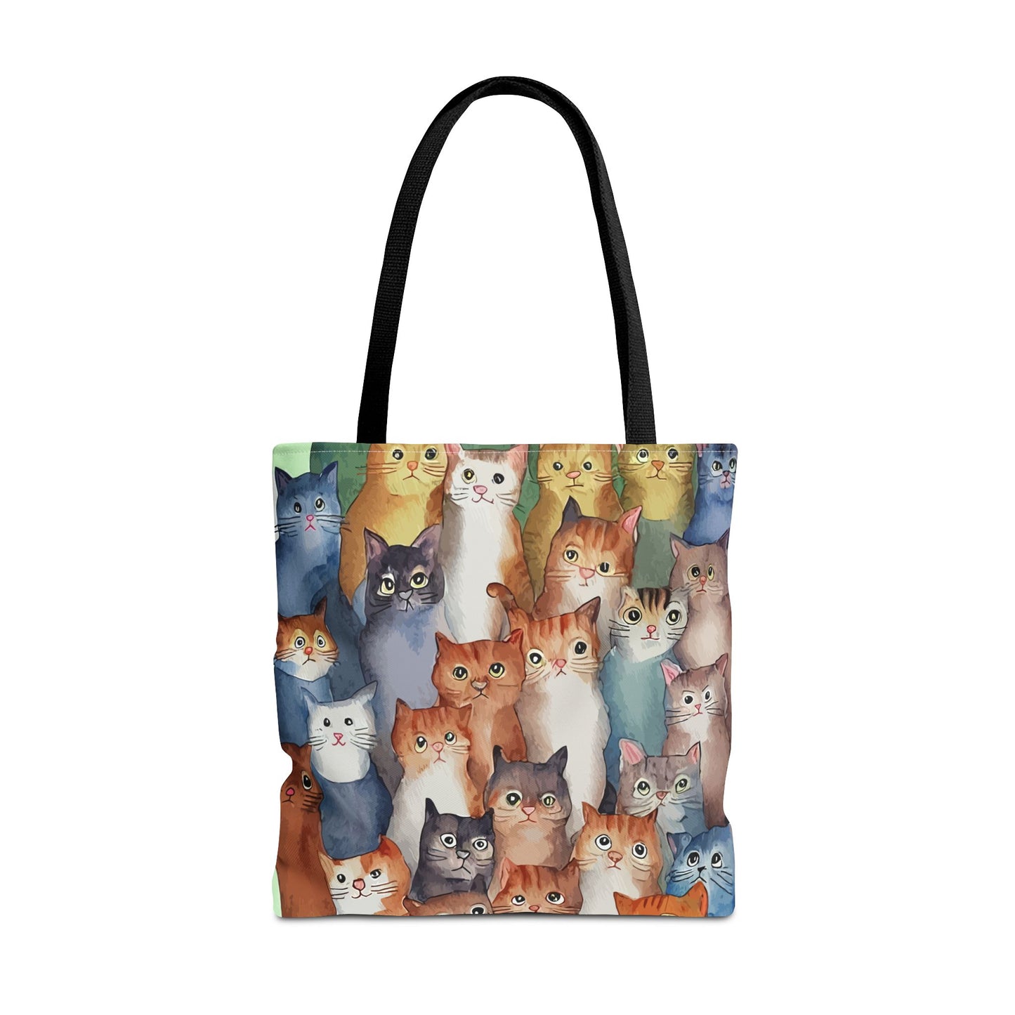 Cat Lovers Tote Bag – All-Over Print with Cute Cat Art, Unique Pet Lover Gift, Stylish Eco-Friendly Shopping Bag