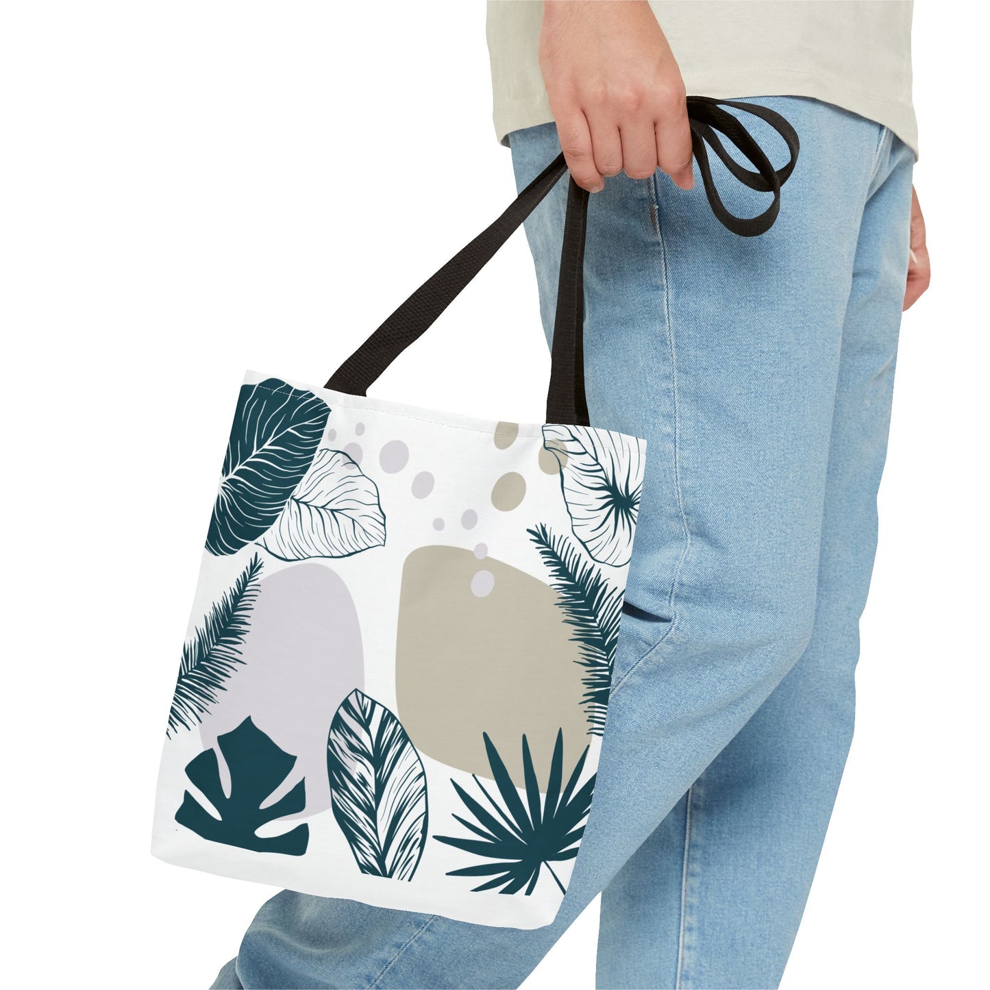 Chic Botanical Tote Bag – Floral Eco-Friendly Everyday Carryall