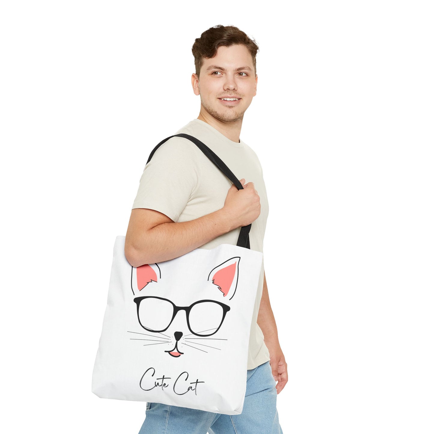 Cute Cat Tote Bag – Eco-Friendly Gift for Cat Lovers