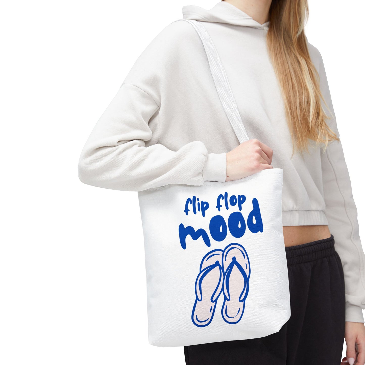 Fun Flip Flop Mood Tote Bag – Beach Days & Summer Vacation Gift