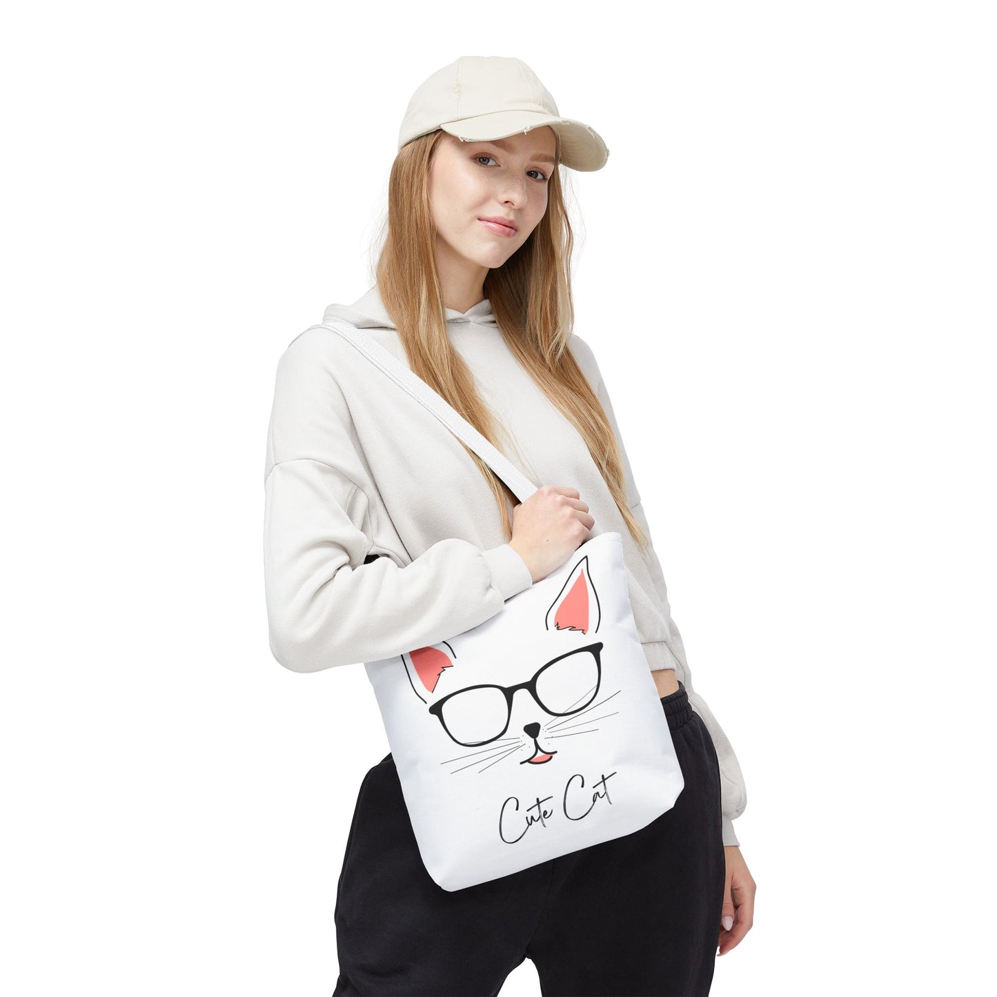 Cute Cat Tote Bag – Eco-Friendly Gift for Cat Lovers