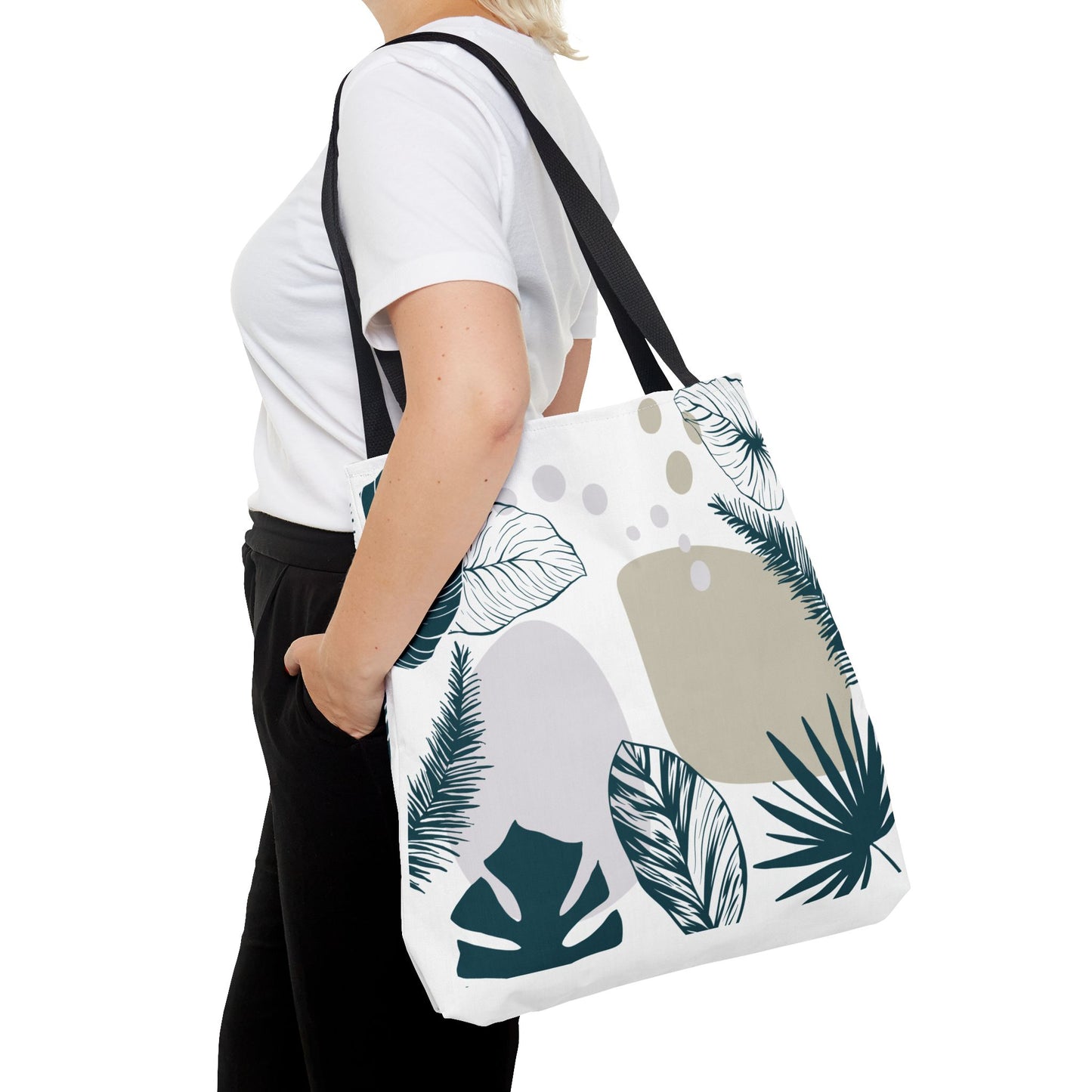 Chic Botanical Tote Bag – Floral Eco-Friendly Everyday Carryall