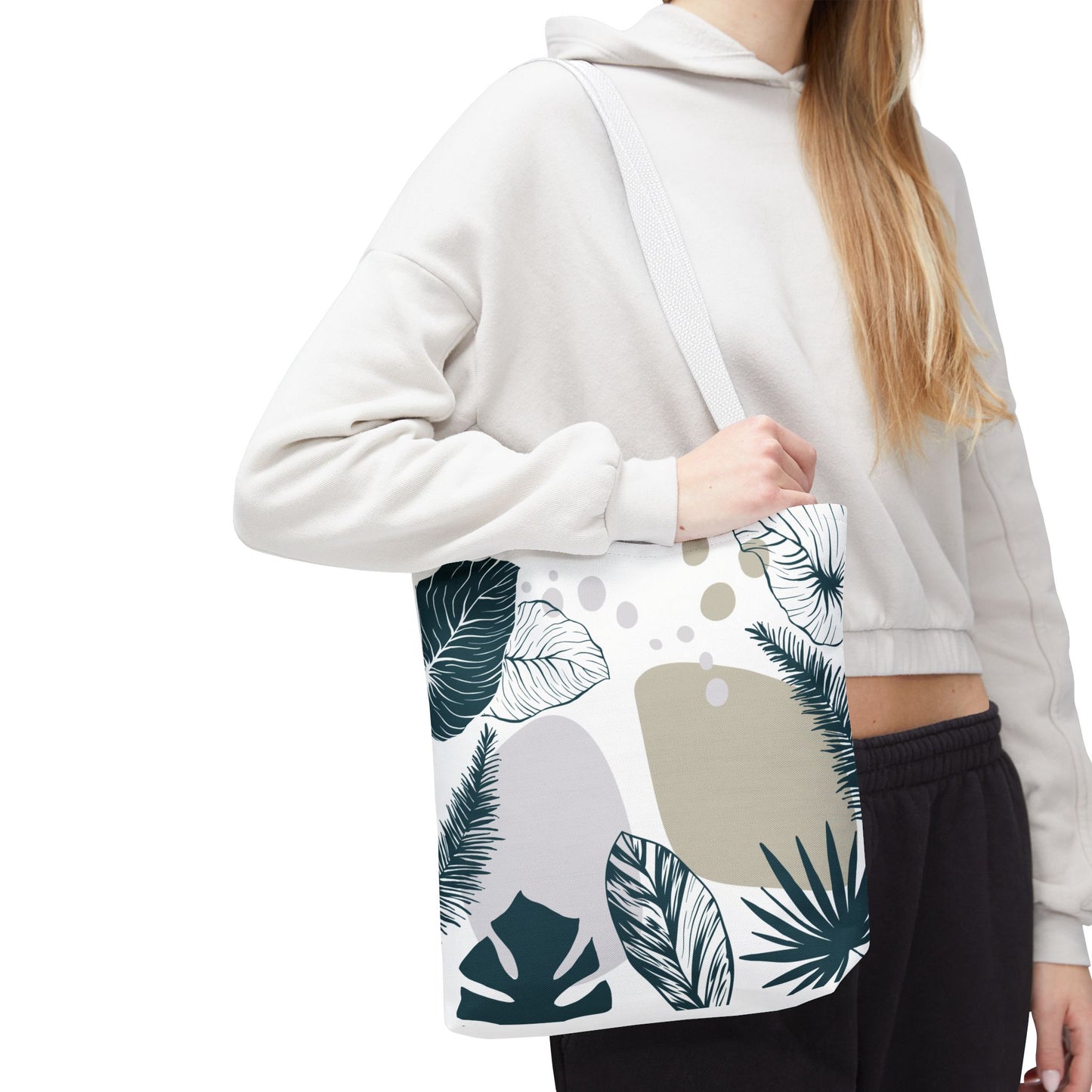 Chic Botanical Tote Bag – Floral Eco-Friendly Everyday Carryall