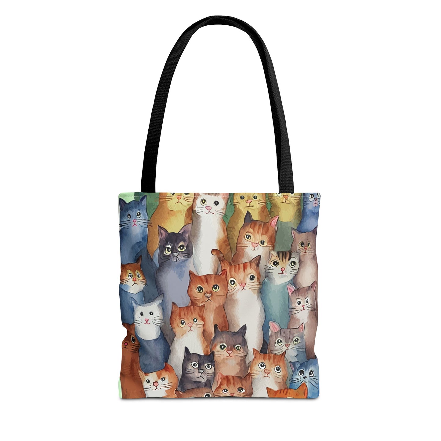 Cat Lovers Tote Bag – All-Over Print with Cute Cat Art, Unique Pet Lover Gift, Stylish Eco-Friendly Shopping Bag