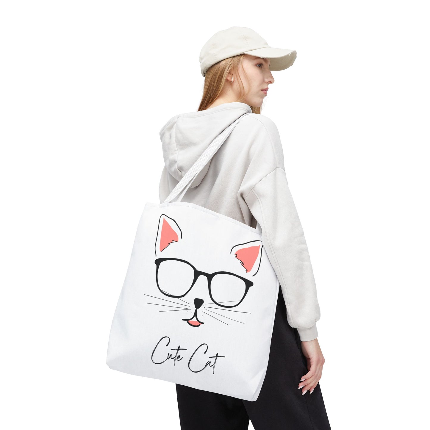 Cute Cat Tote Bag – Eco-Friendly Gift for Cat Lovers