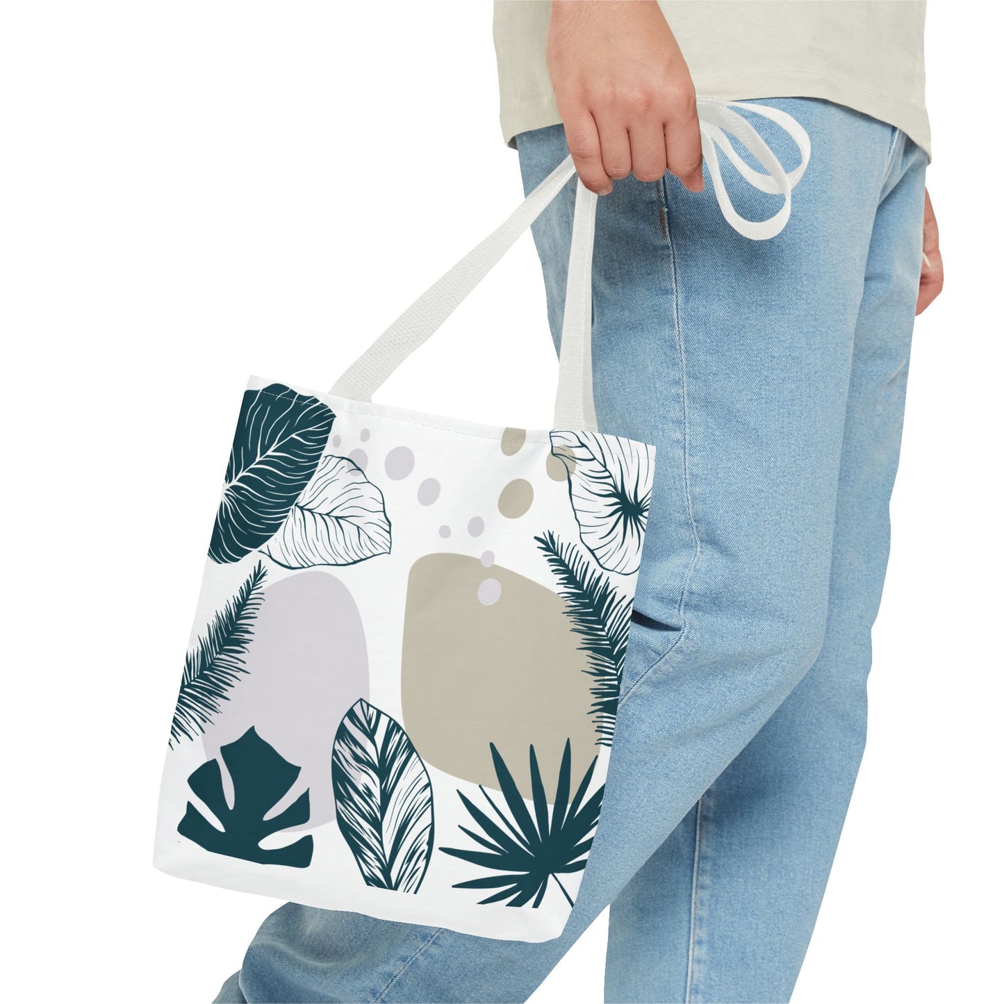 Chic Botanical Tote Bag – Floral Eco-Friendly Everyday Carryall