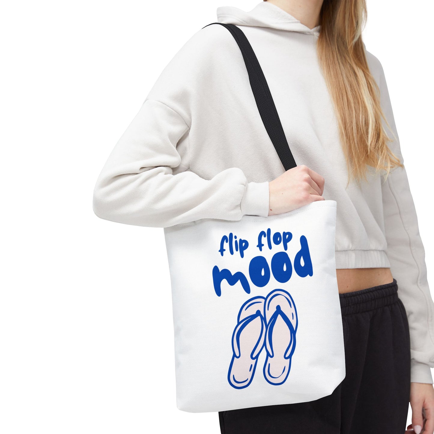 Fun Flip Flop Mood Tote Bag – Beach Days & Summer Vacation Gift