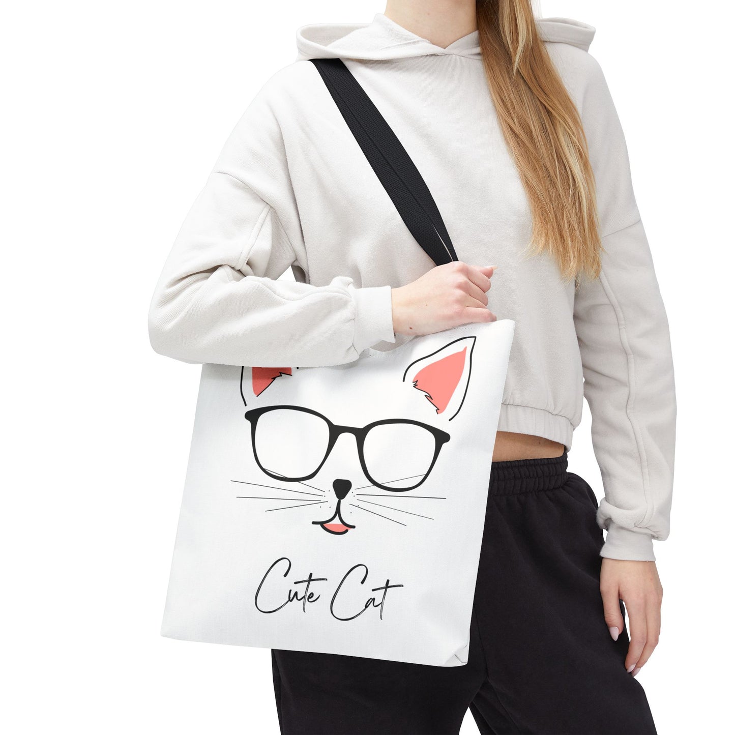 Cute Cat Tote Bag – Eco-Friendly Gift for Cat Lovers