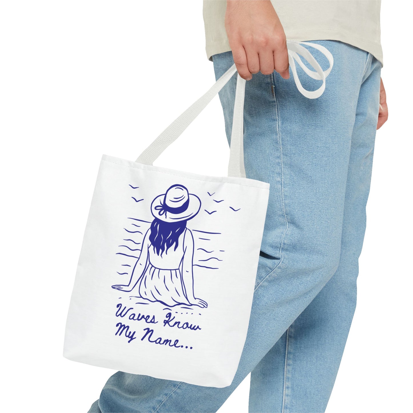 Beach Vibes Tote Bag – Summer Travel, Grocery & Gift Bag