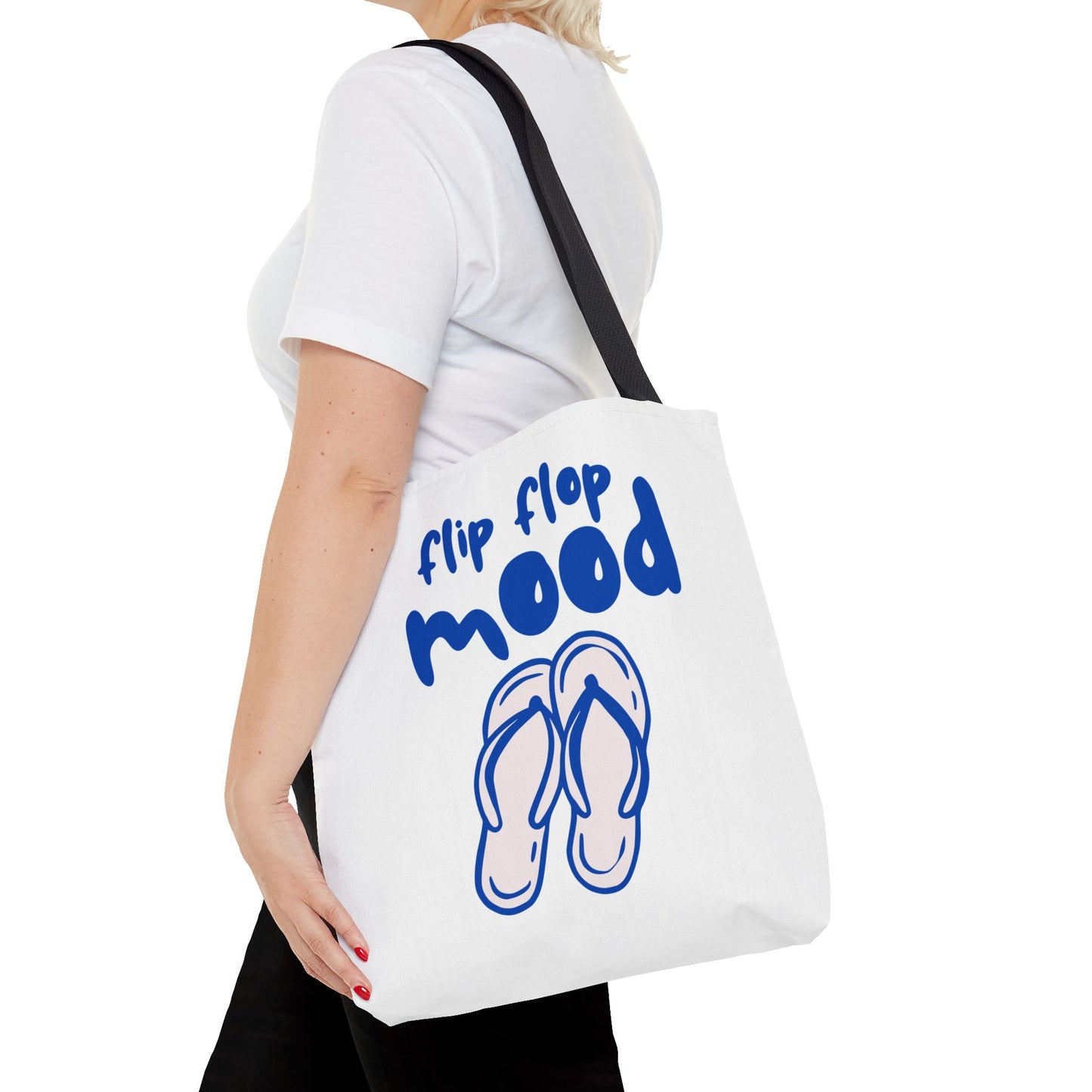 Fun Flip Flop Mood Tote Bag – Beach Days & Summer Vacation Gift