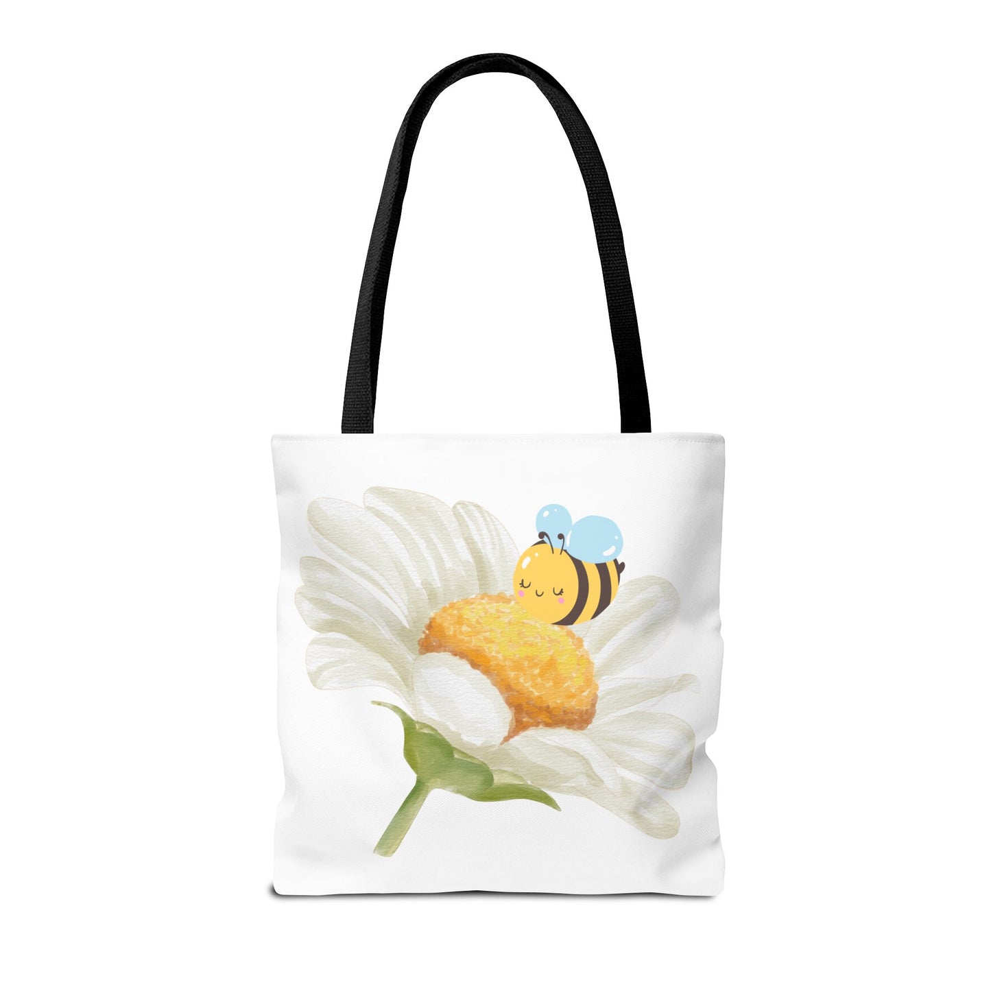 Floral Tote Bag with Bees – Eco-Friendly Reusable Grocery Gift