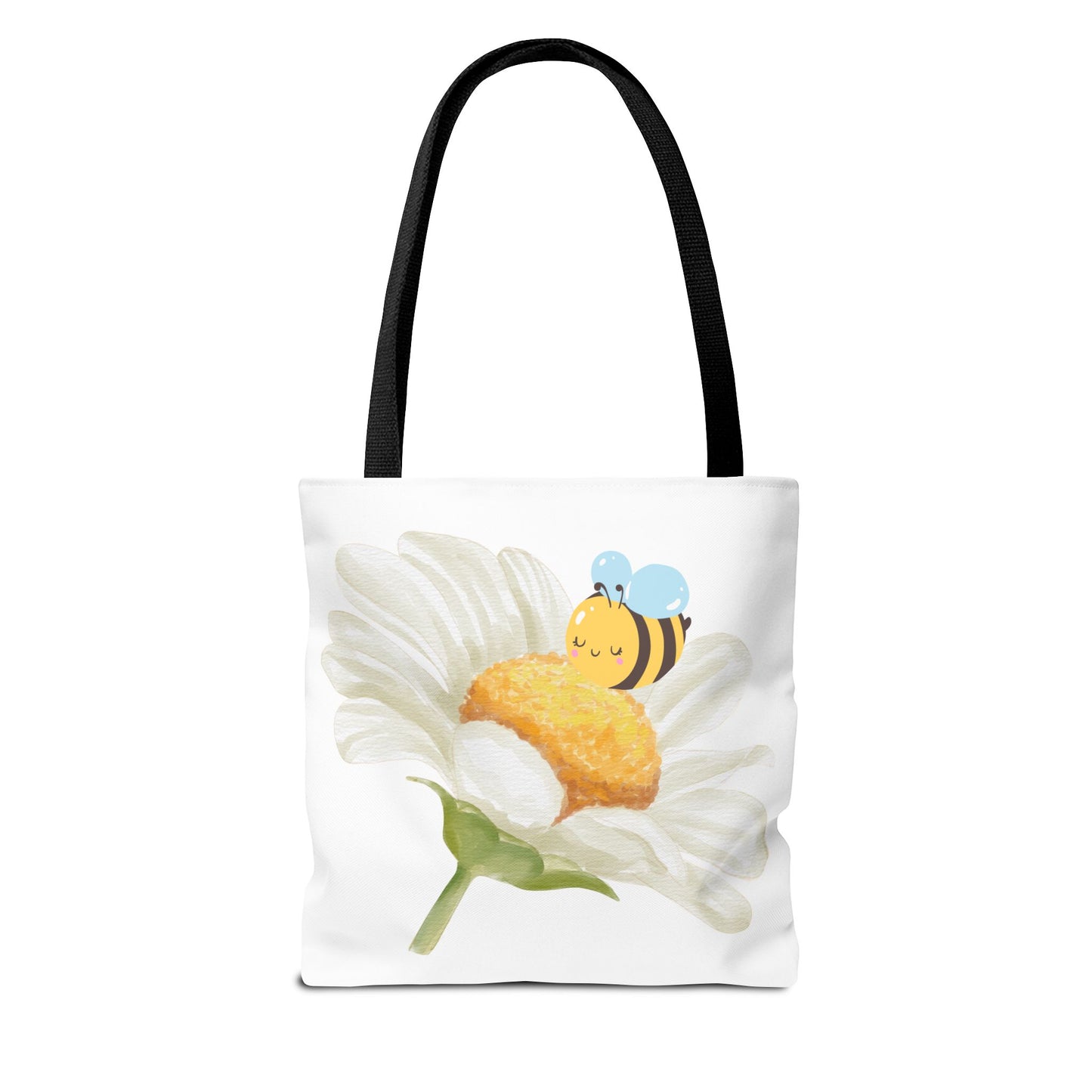 Floral Tote Bag with Bees – Eco-Friendly Reusable Grocery Gift
