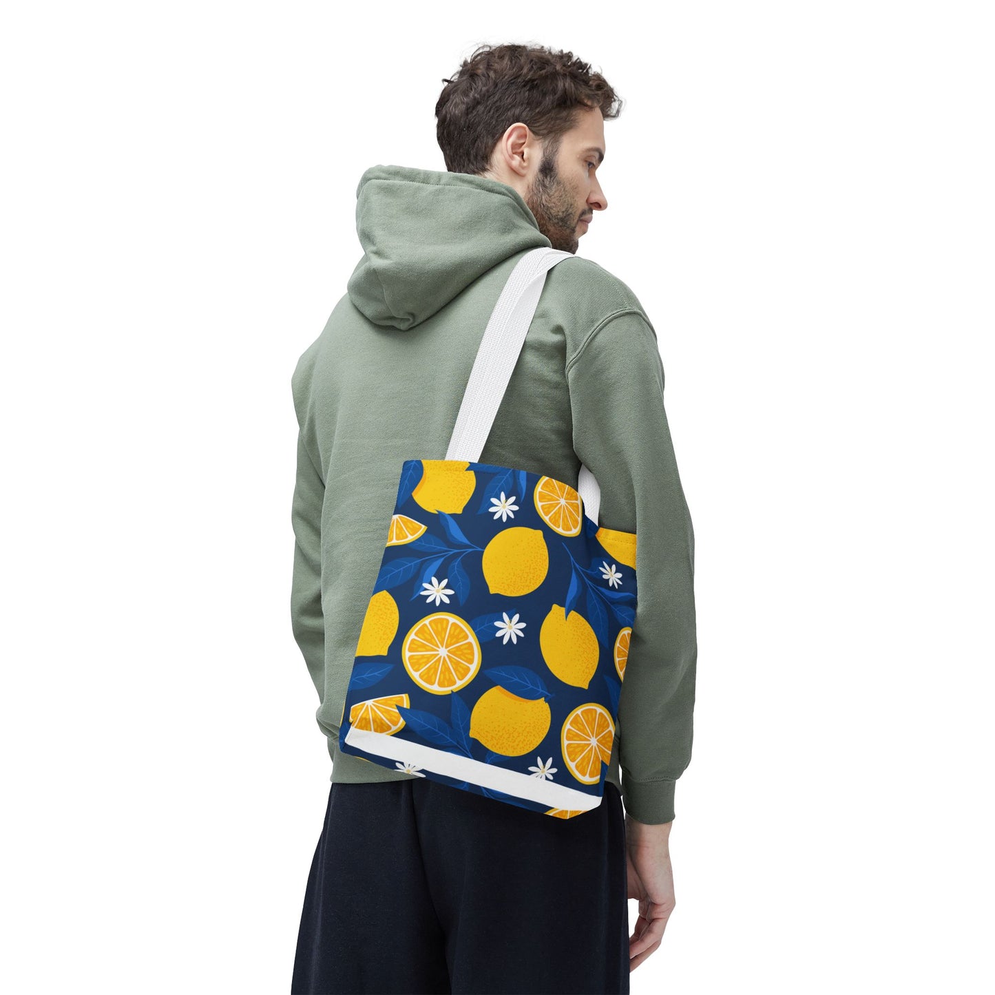 Lemon-Pattern Tote Bag – Eco-Friendly Summer Shopping Bag, Beach & Market Tote, Gift for Her