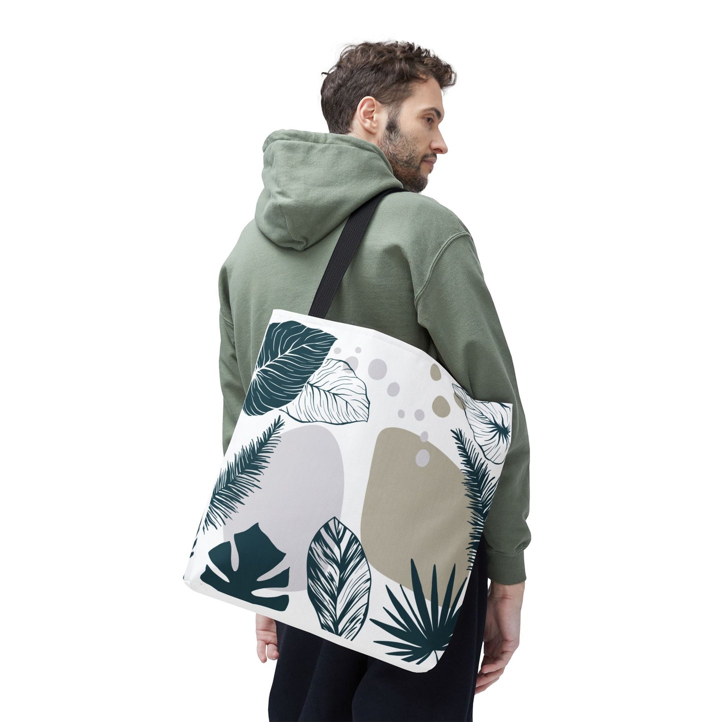 Chic Botanical Tote Bag – Floral Eco-Friendly Everyday Carryall